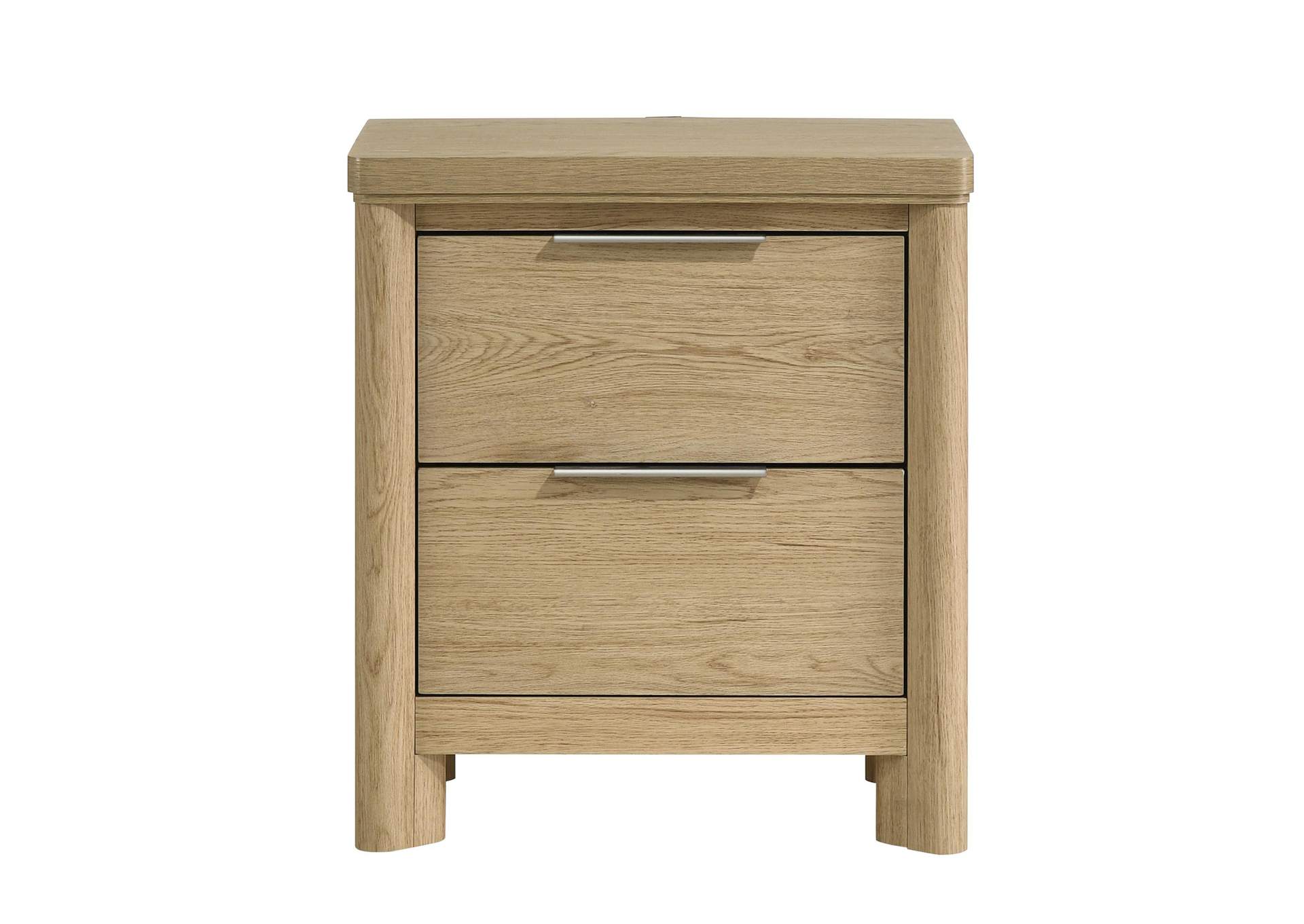 Grapevine Nightstand With USB In Natural image 6