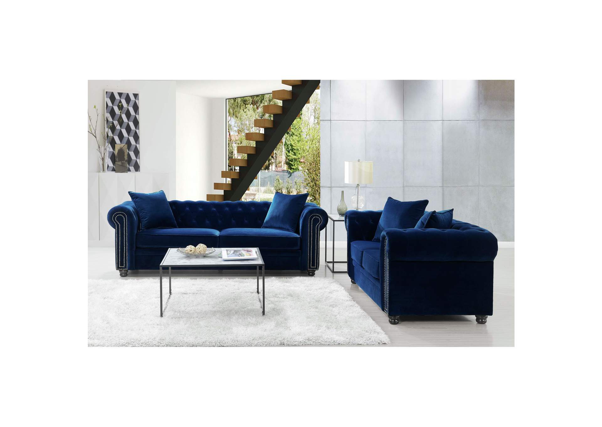 Greenwich Sofa Broadway 38 Navy image 1
