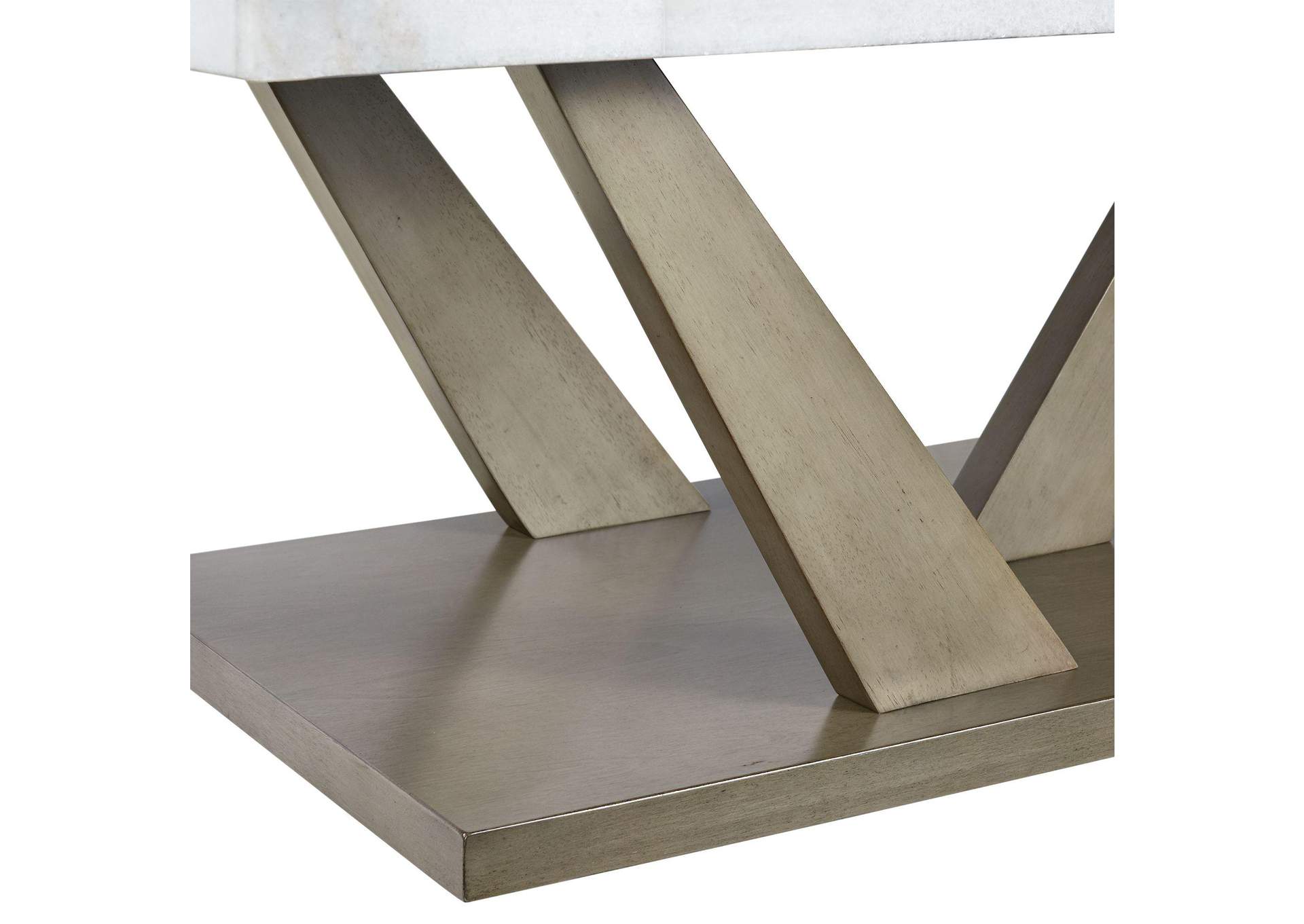 Greta Rectangular Coffee Table In Grey image 4
