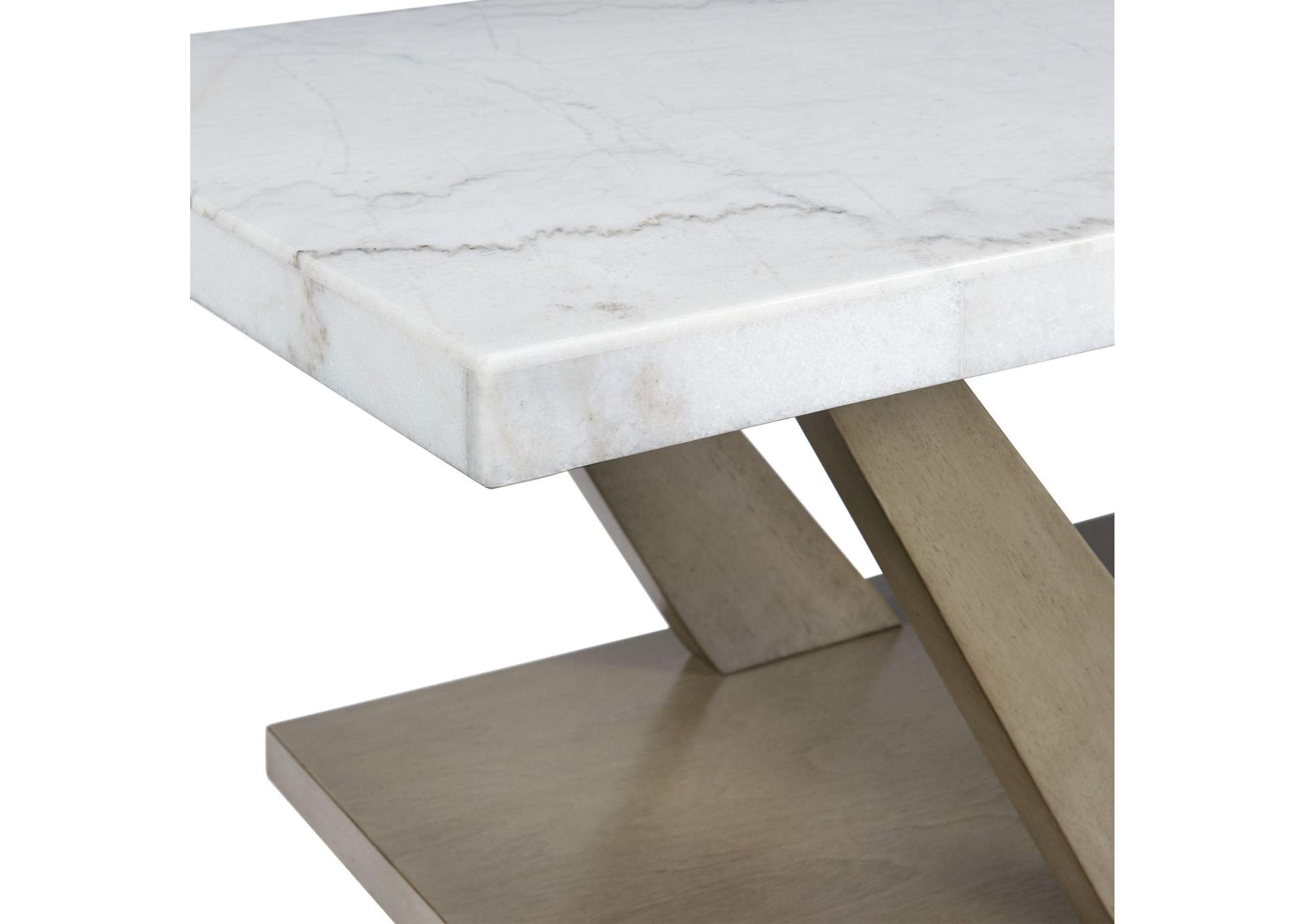Greta Rectangular Coffee Table In Grey image 3