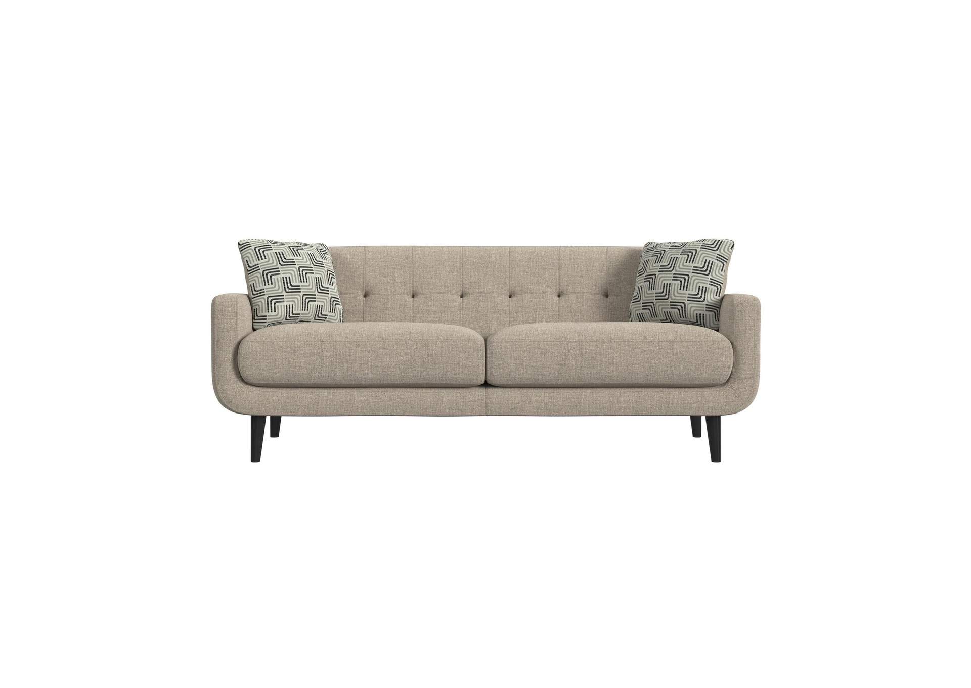 Hadley II Sofa In Debussy Cappuccino With 2 Pillows image 4