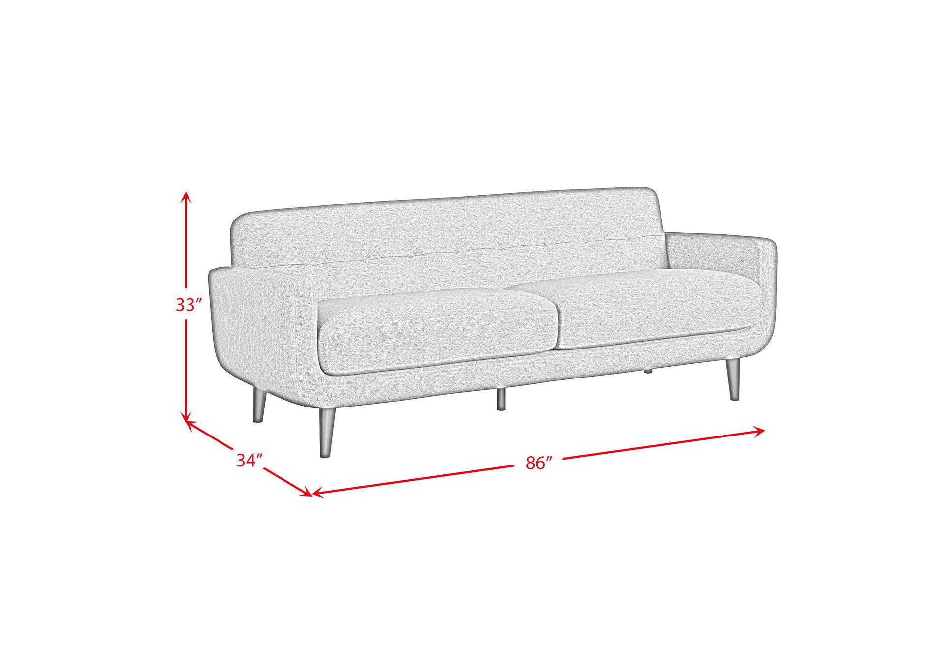 Hadley Ii Sofa In Belfast China Beige image 7