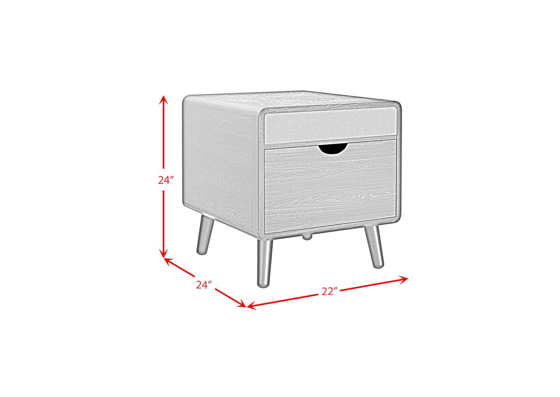 Halo Square Smart End Table In Black image 11