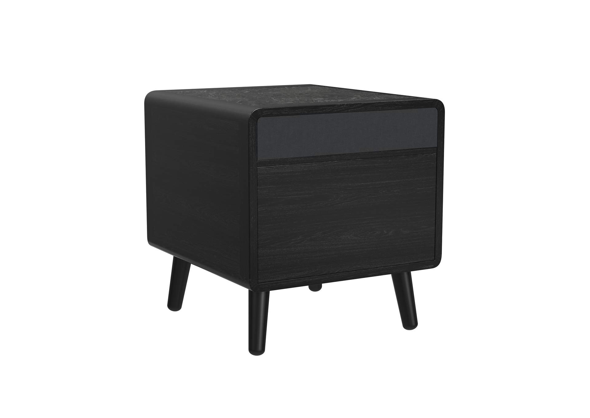 Halo Square Smart End Table In Black image 3
