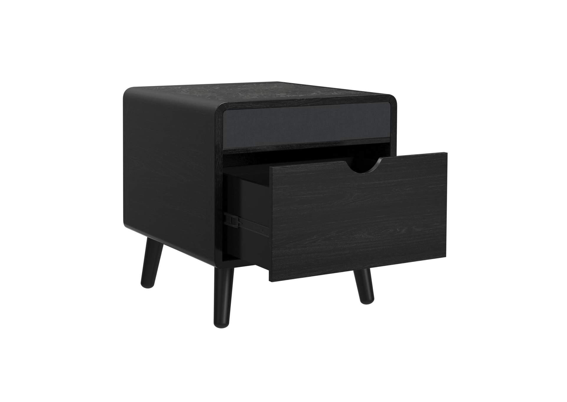 Halo Square Smart End Table In Black image 4