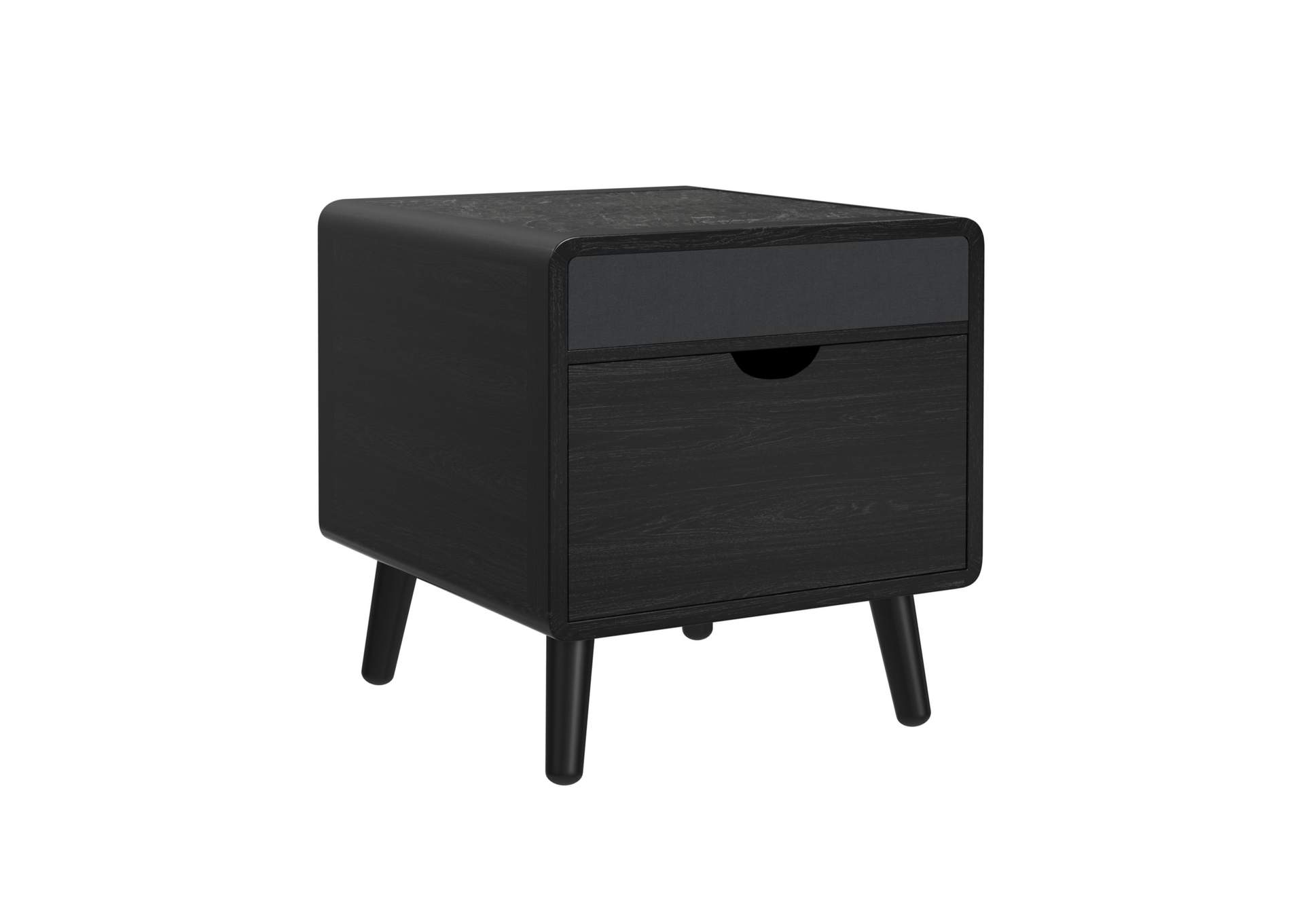 Halo Square Smart End Table In Black image 3