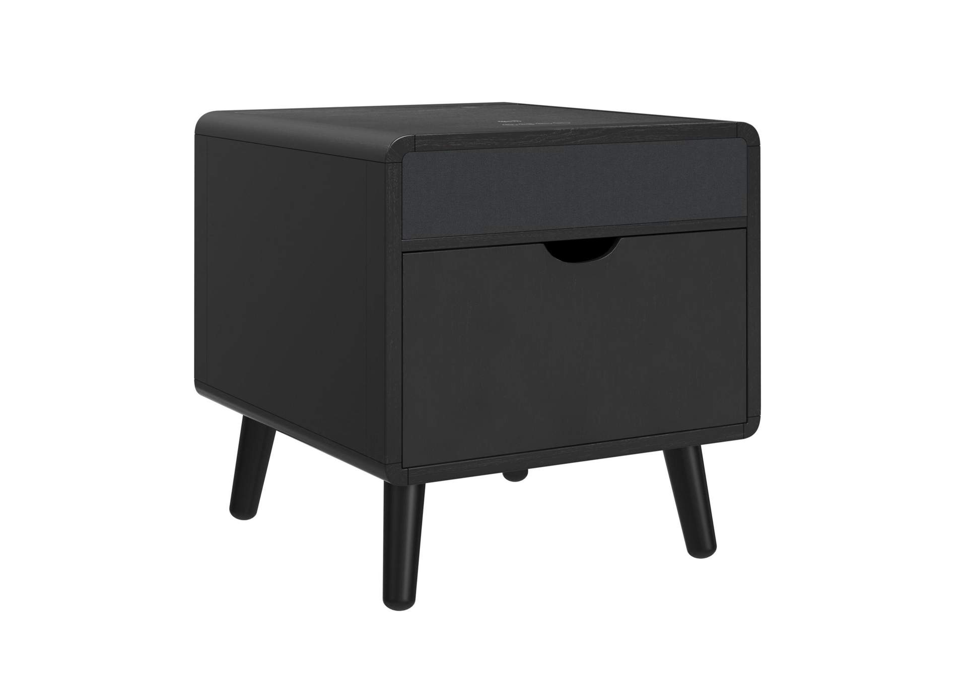 Halo Square Smart End Table In Black image 9