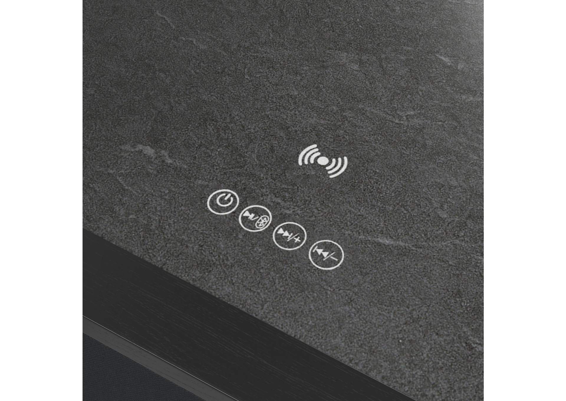 Halo Square Smart End Table In Black image 4