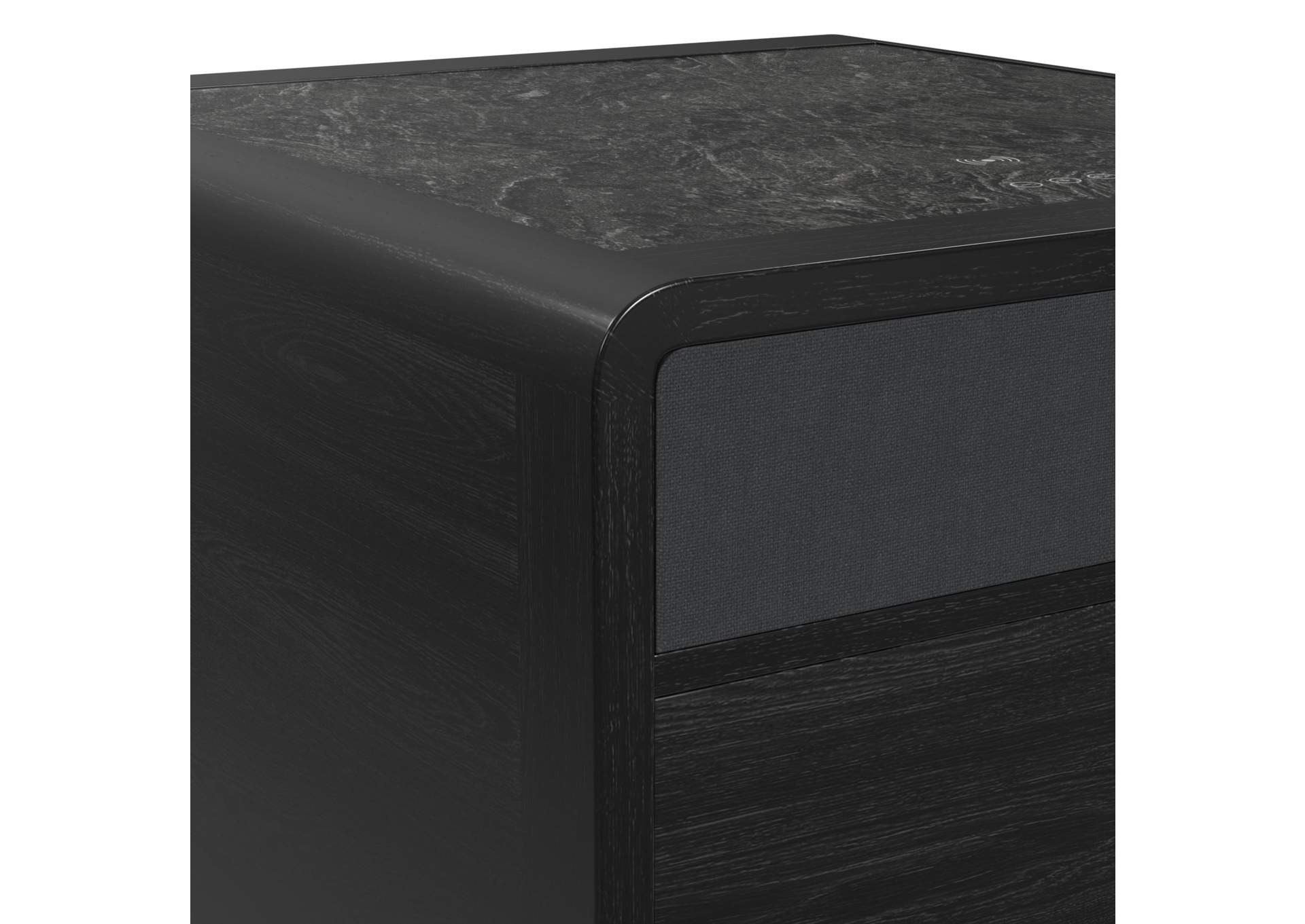 Halo Square Smart End Table In Black image 6