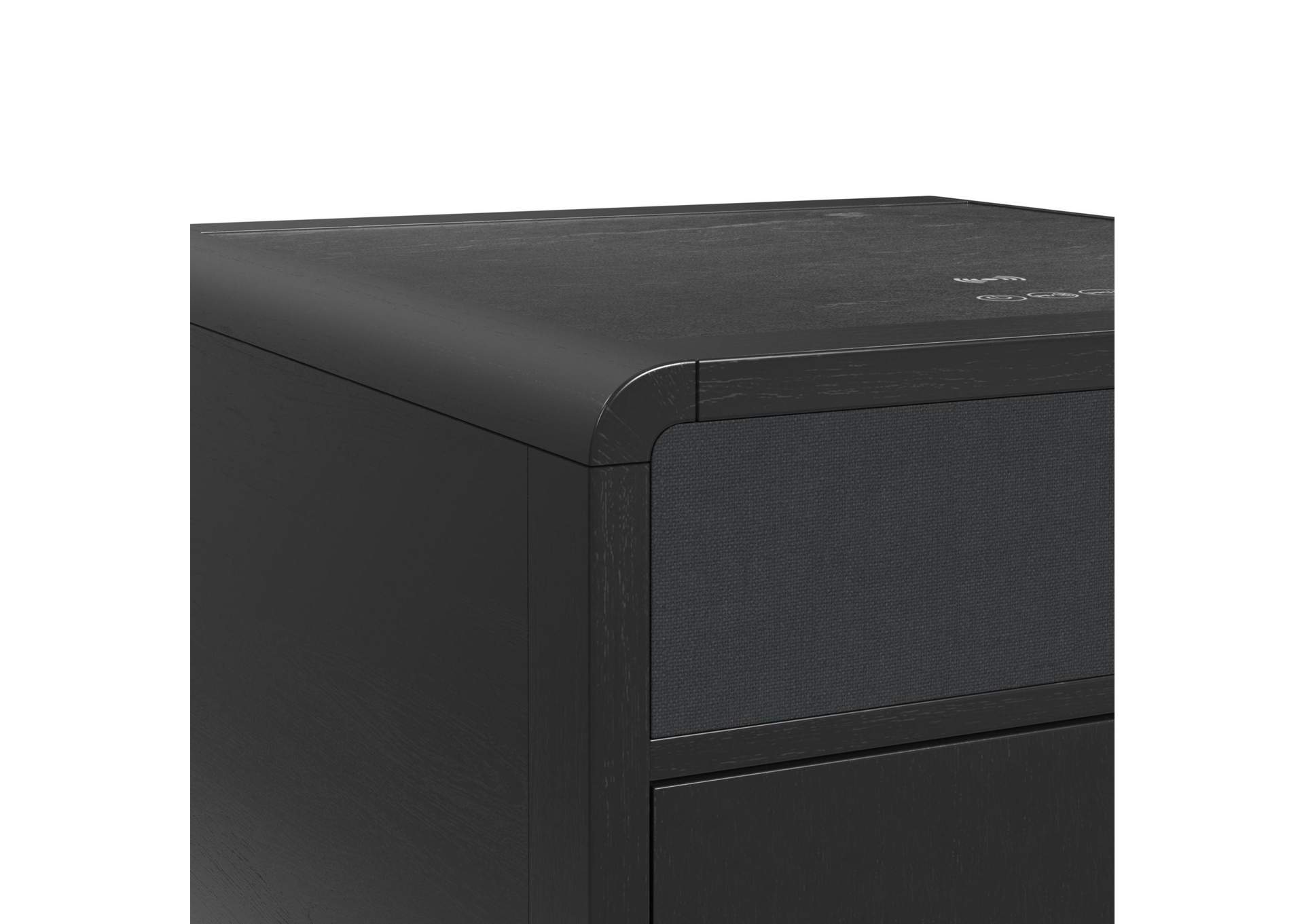 Halo Square Smart End Table In Black image 3