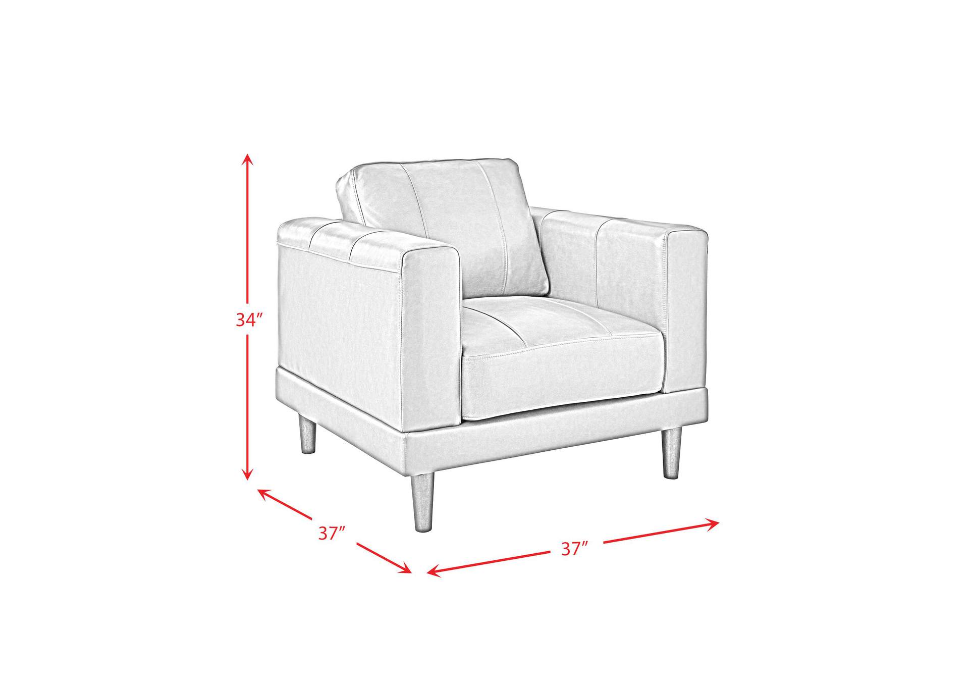 Hampton Chair In Fiero Charcoal Top Grain - Pvc image 7