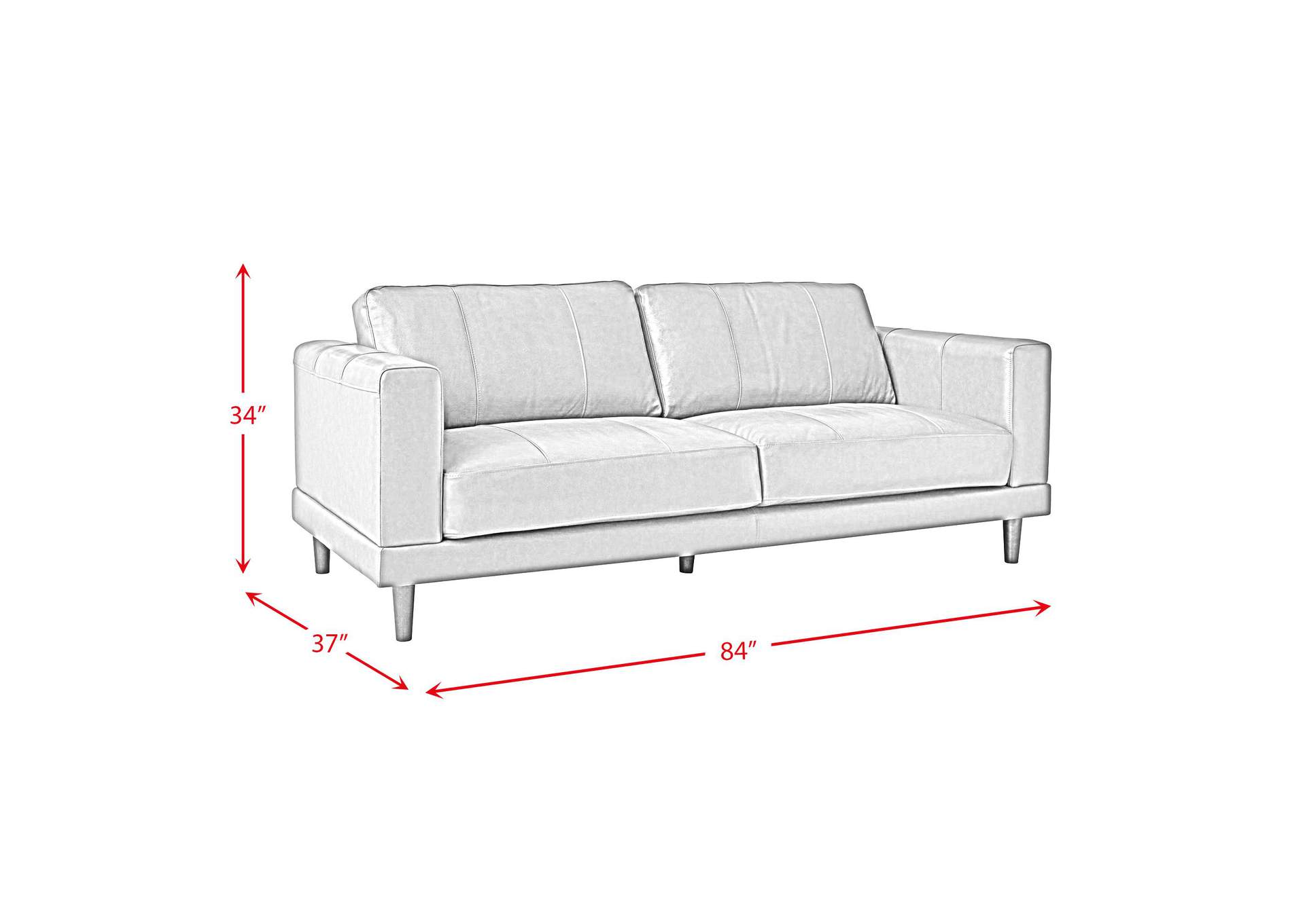 Hampton Sofa In Fiero Tan Top Grain - Pvc image 6