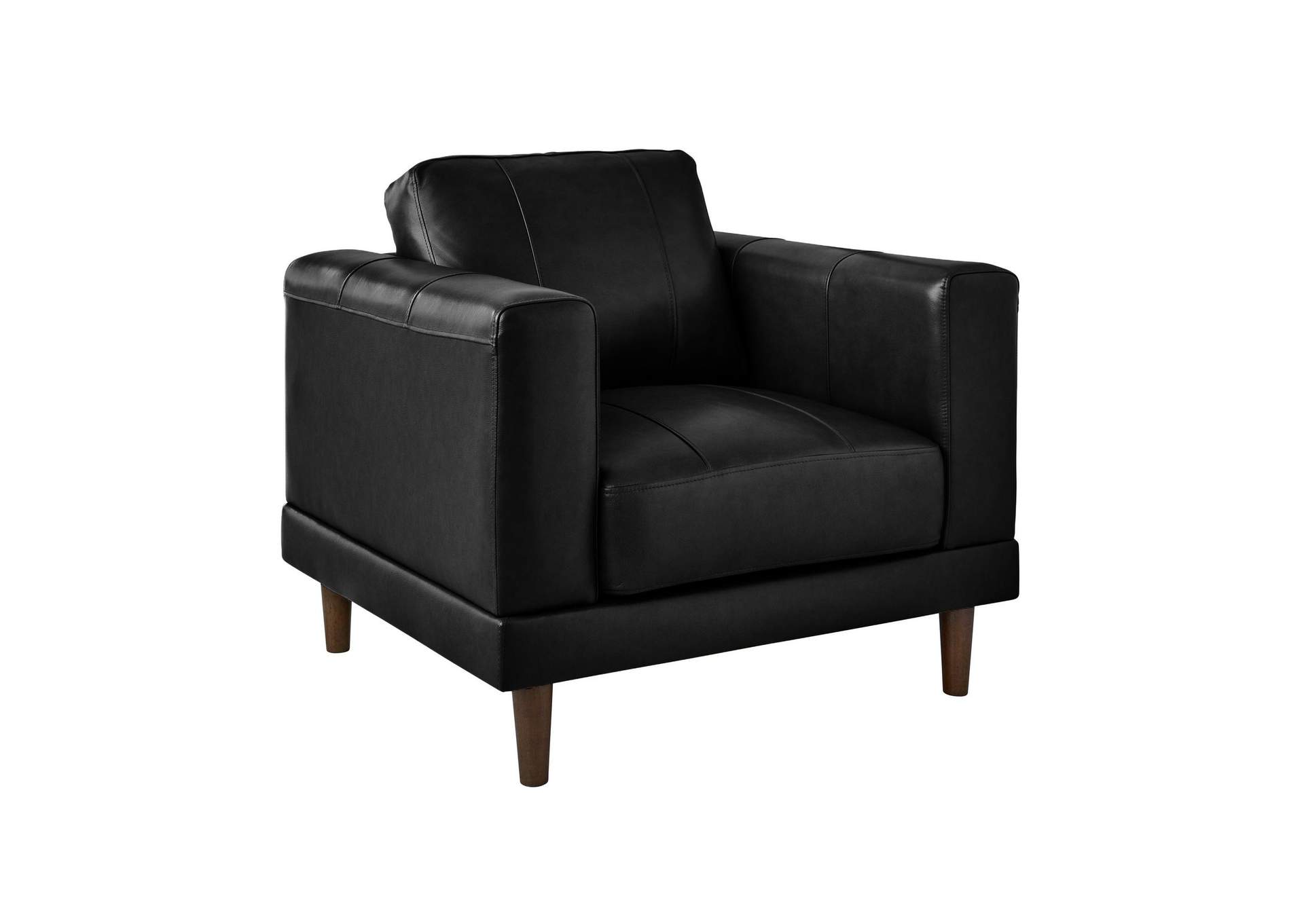 Hampton Chair In Fiero Black Top Grain - Pvc image 7