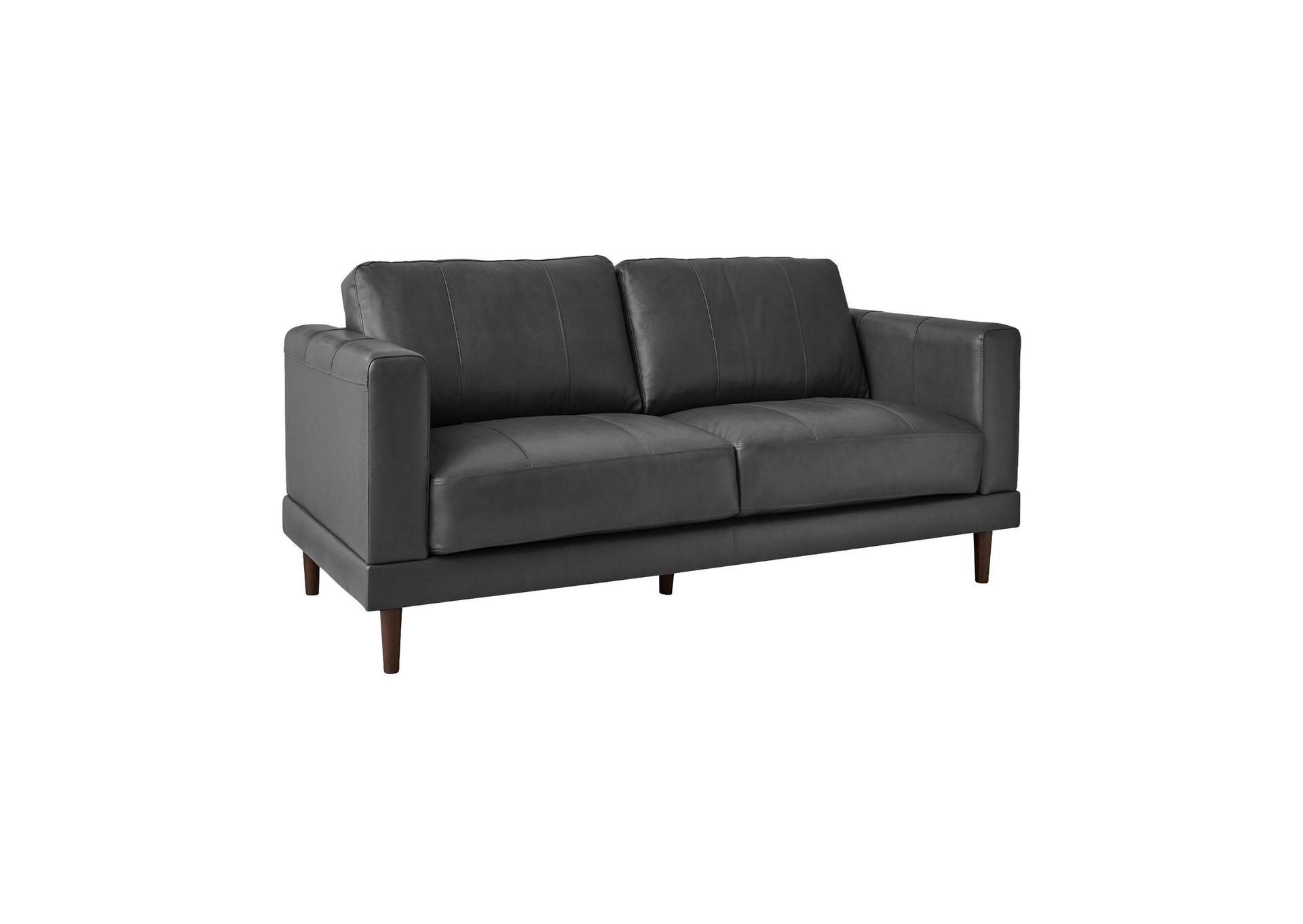 Hampton Loveseat In Fiero Charcoal Top Grain - Pvc image 8