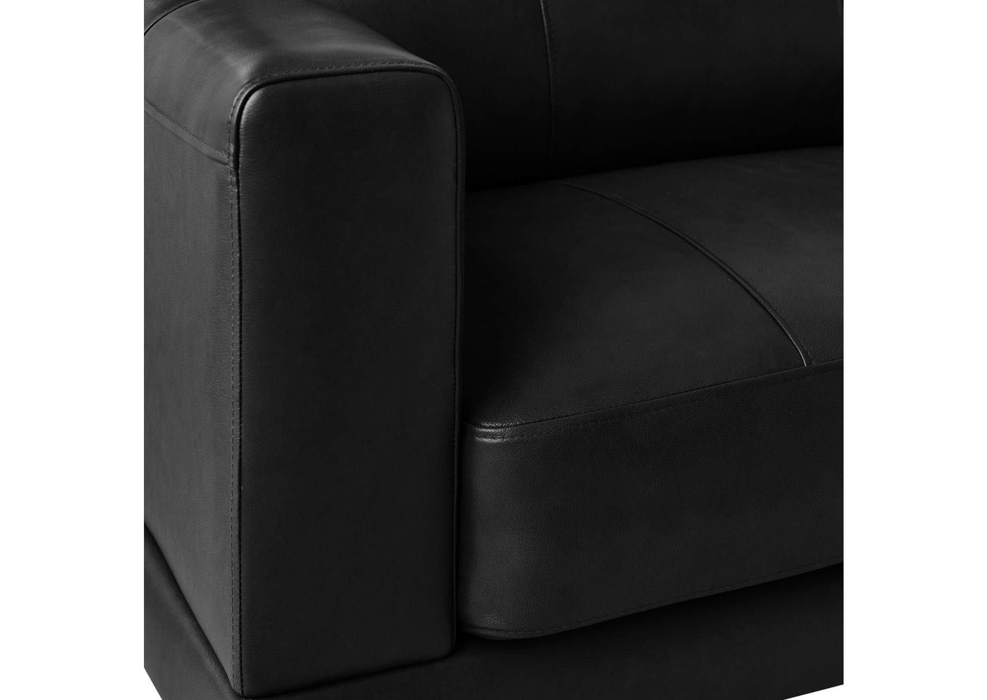 Hampton Sofa In Fiero Black Top Grain - Pvc image 4