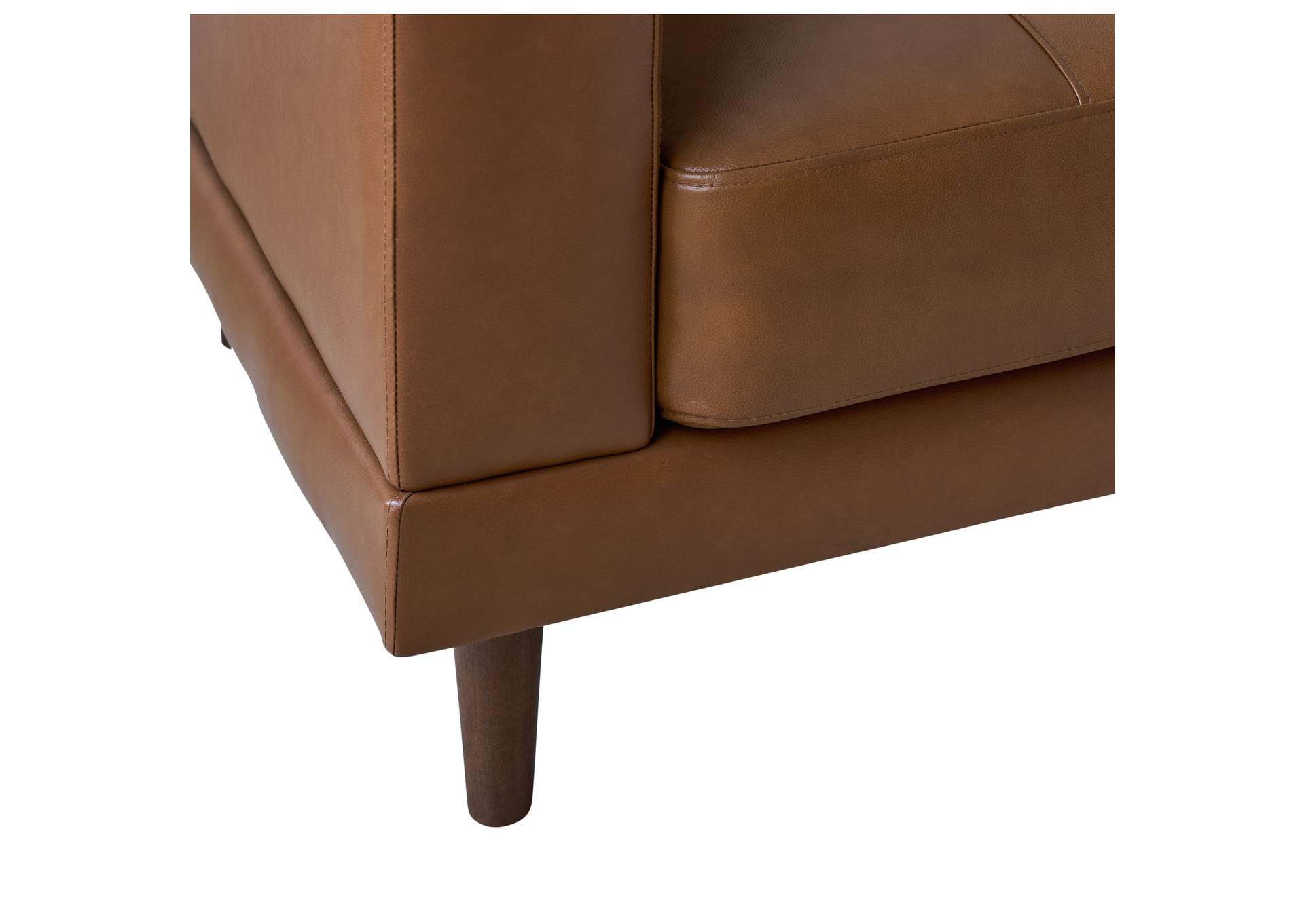 Hampton Sofa In Fiero Tan Top Grain - Pvc