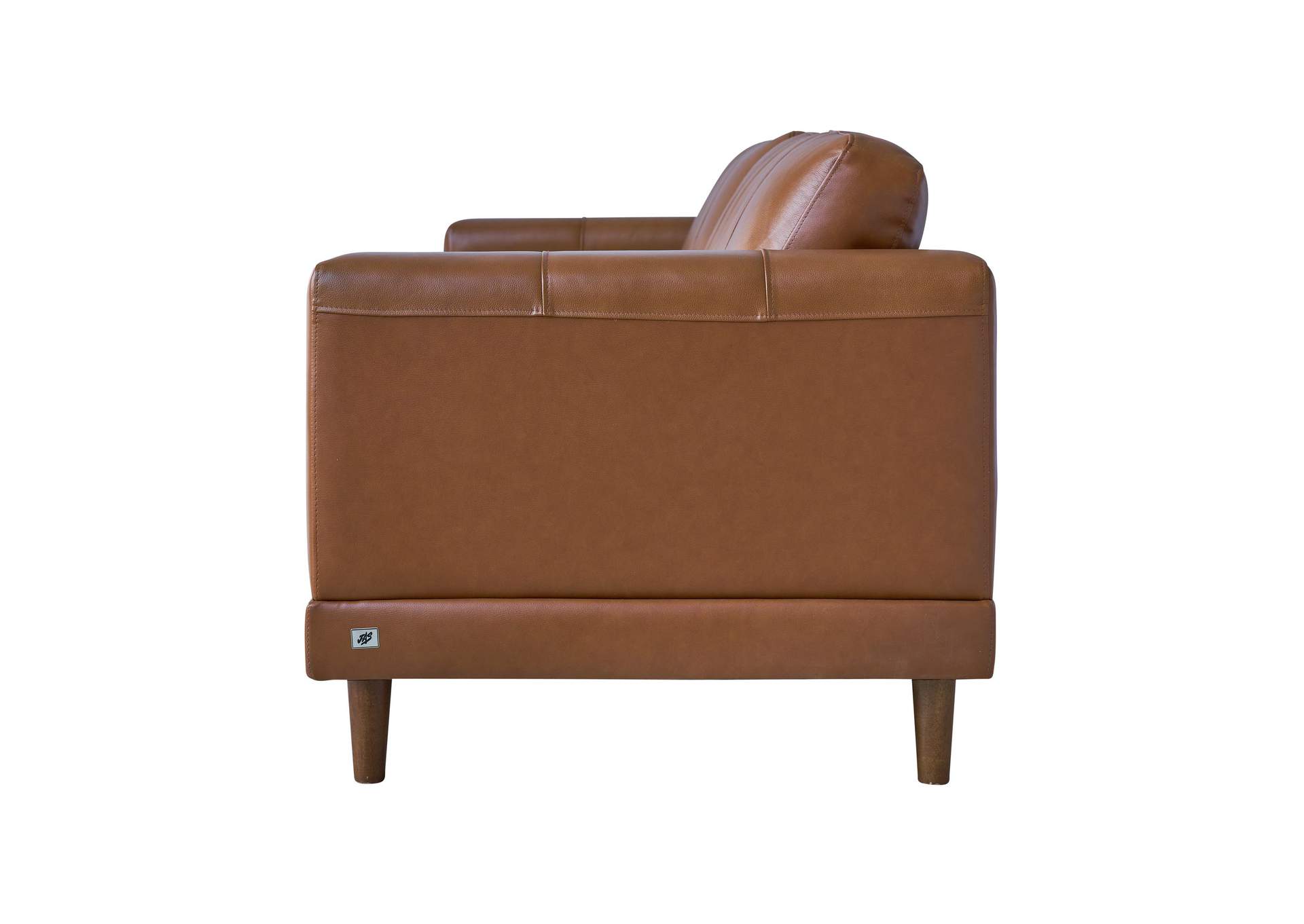 Hampton Sofa In Fiero Charcoal Top Grain - Pvc