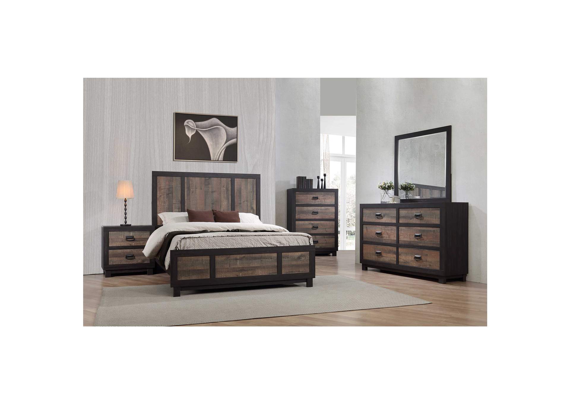 Harlington 6 - Drawer Dresser With Mirror Set