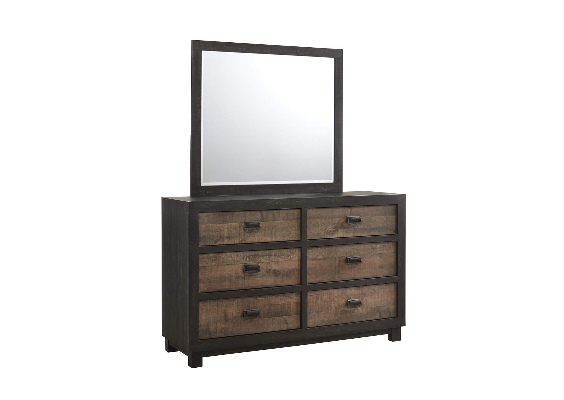 Harlington 6 - Drawer Dresser With Mirror Set image 12