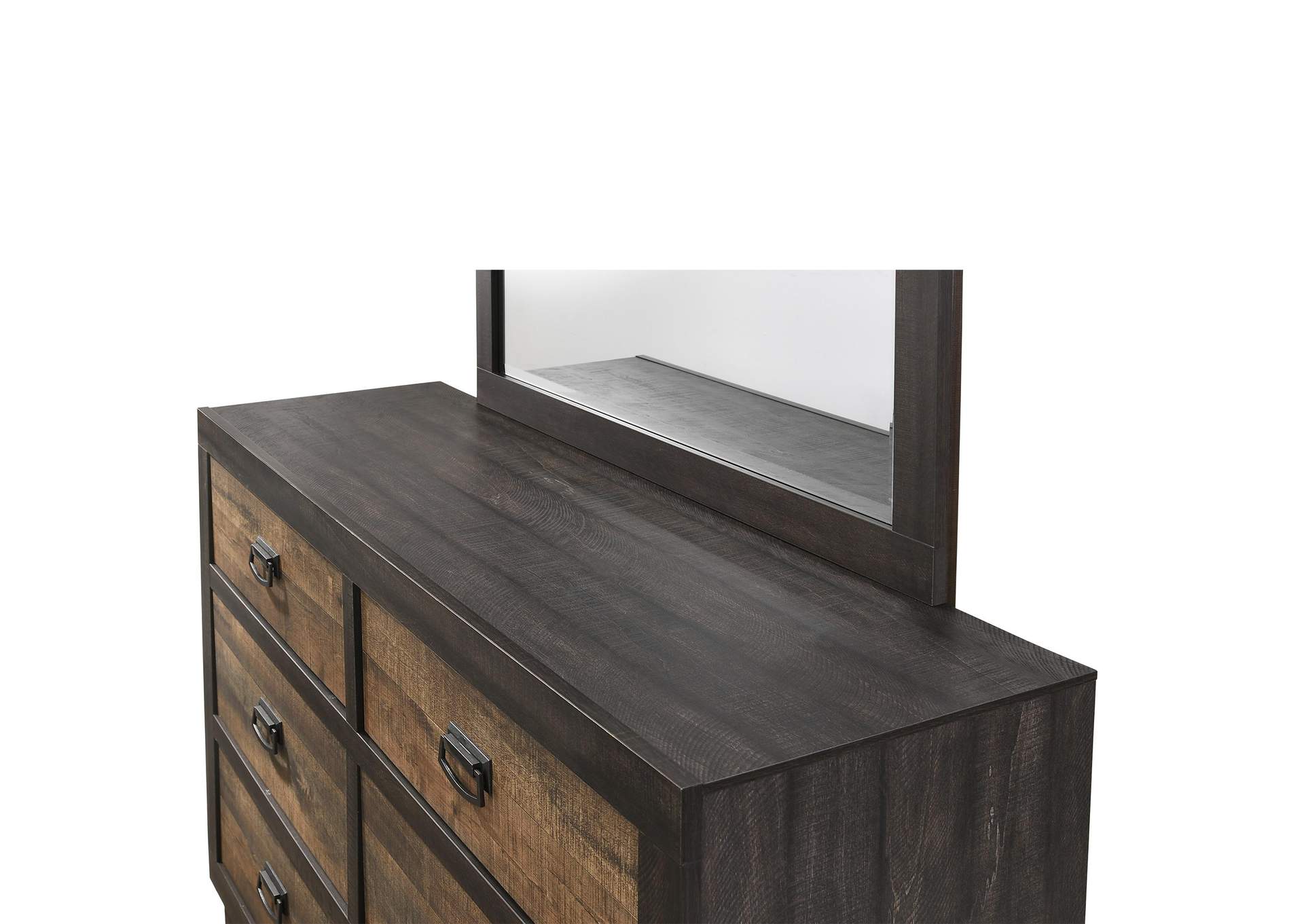 Harlington 6 - Drawer Dresser With Mirror Set image 4