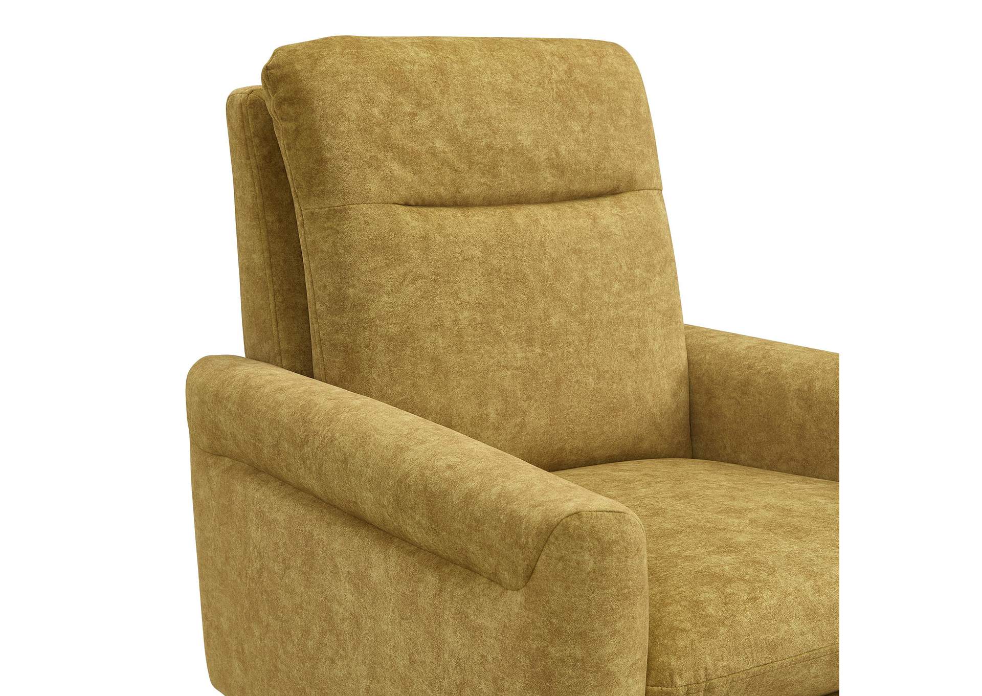 Hawk Accent Arm Chair With Memory Foam In Radiance Yellow Espresso image 3