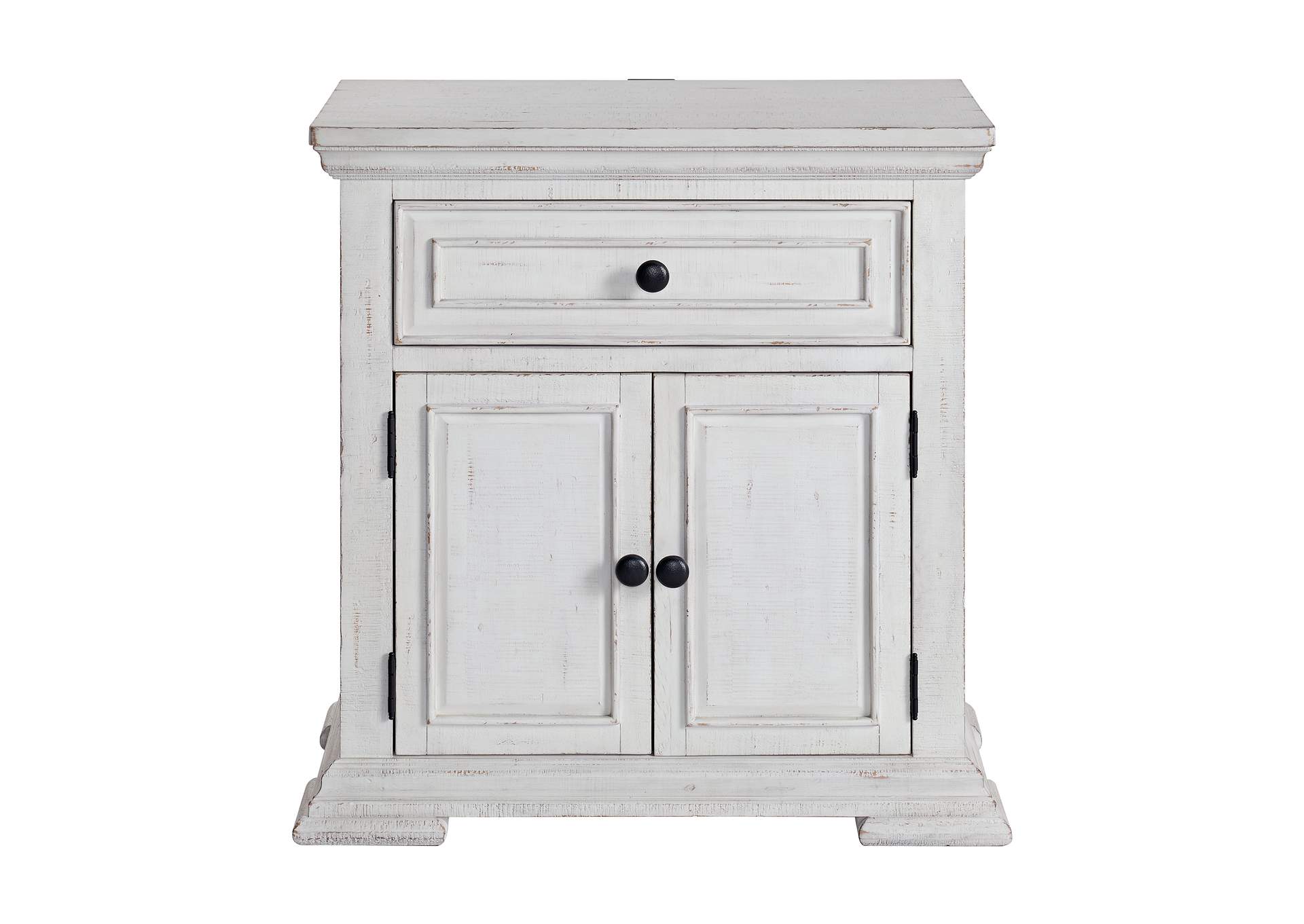 Heather 1 - Drawer Nightstand With USB In Rustic White image 4