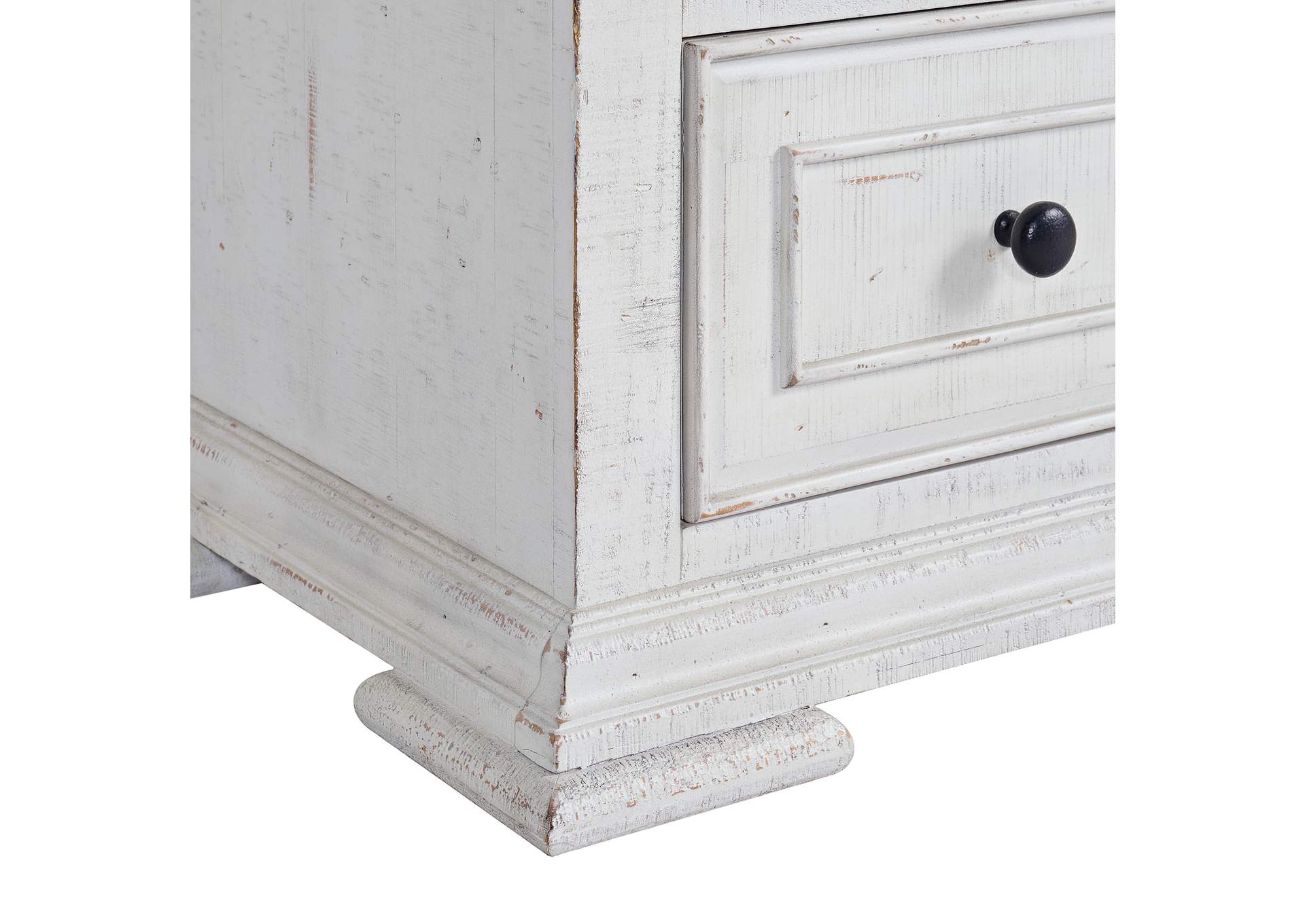 Heather 5 - Drawer Chest In Rustic White image 7