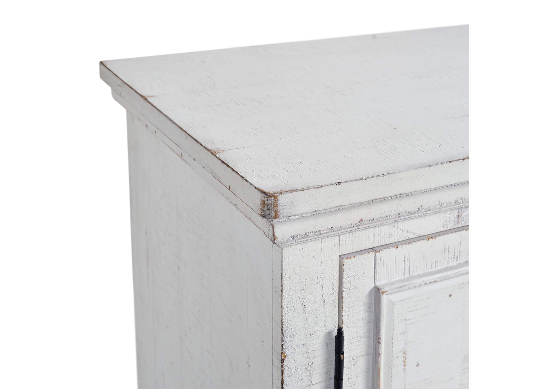 Heather Queen Panel 3 Piece Bedroom Set In Rustic White image 15