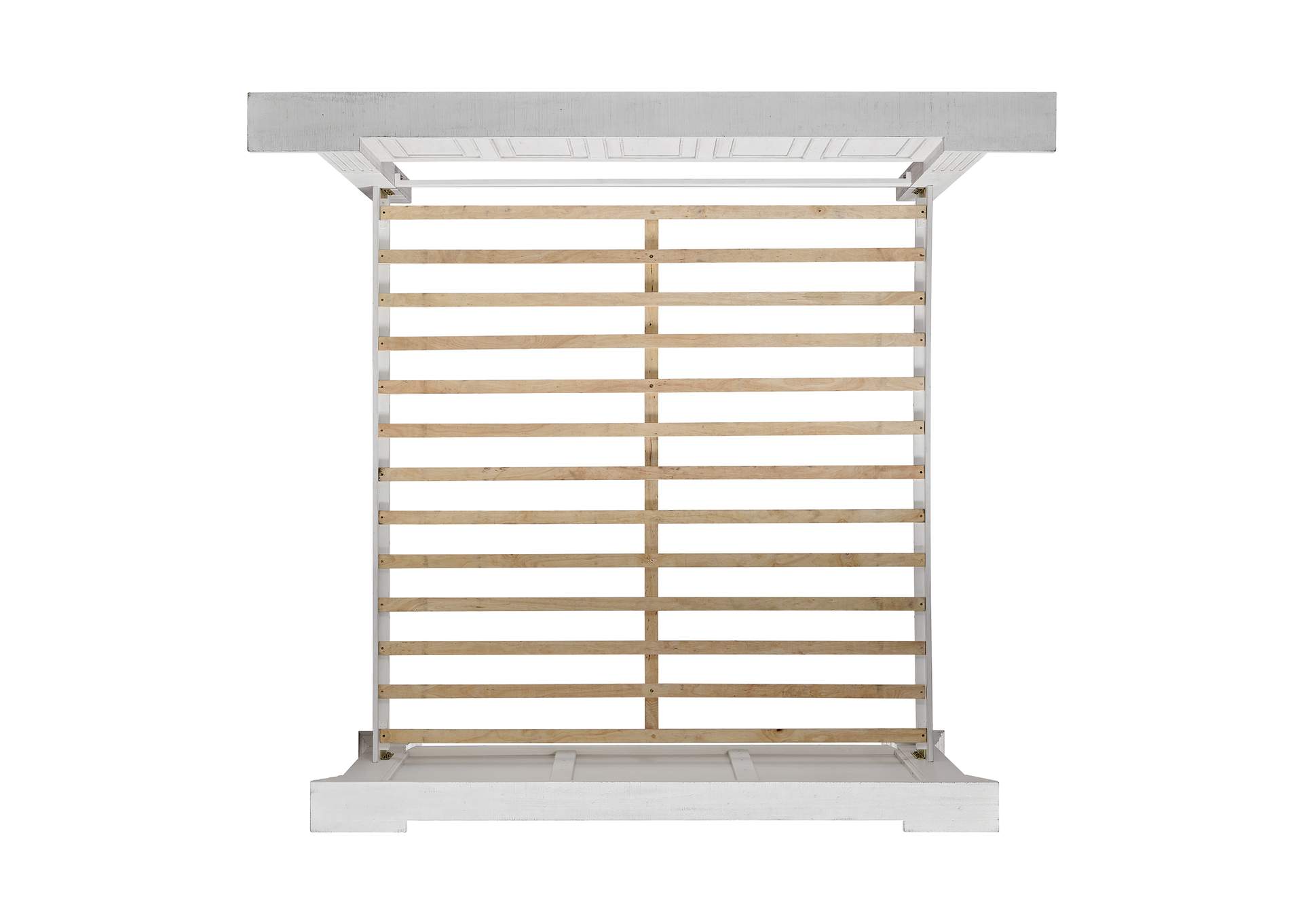 Heather King Panel Bed In Rustic White image 8