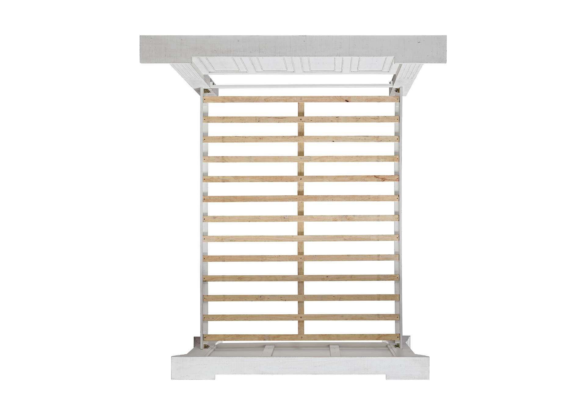 Heather Queen Panel 3 Piece Bedroom Set In Rustic White image 5