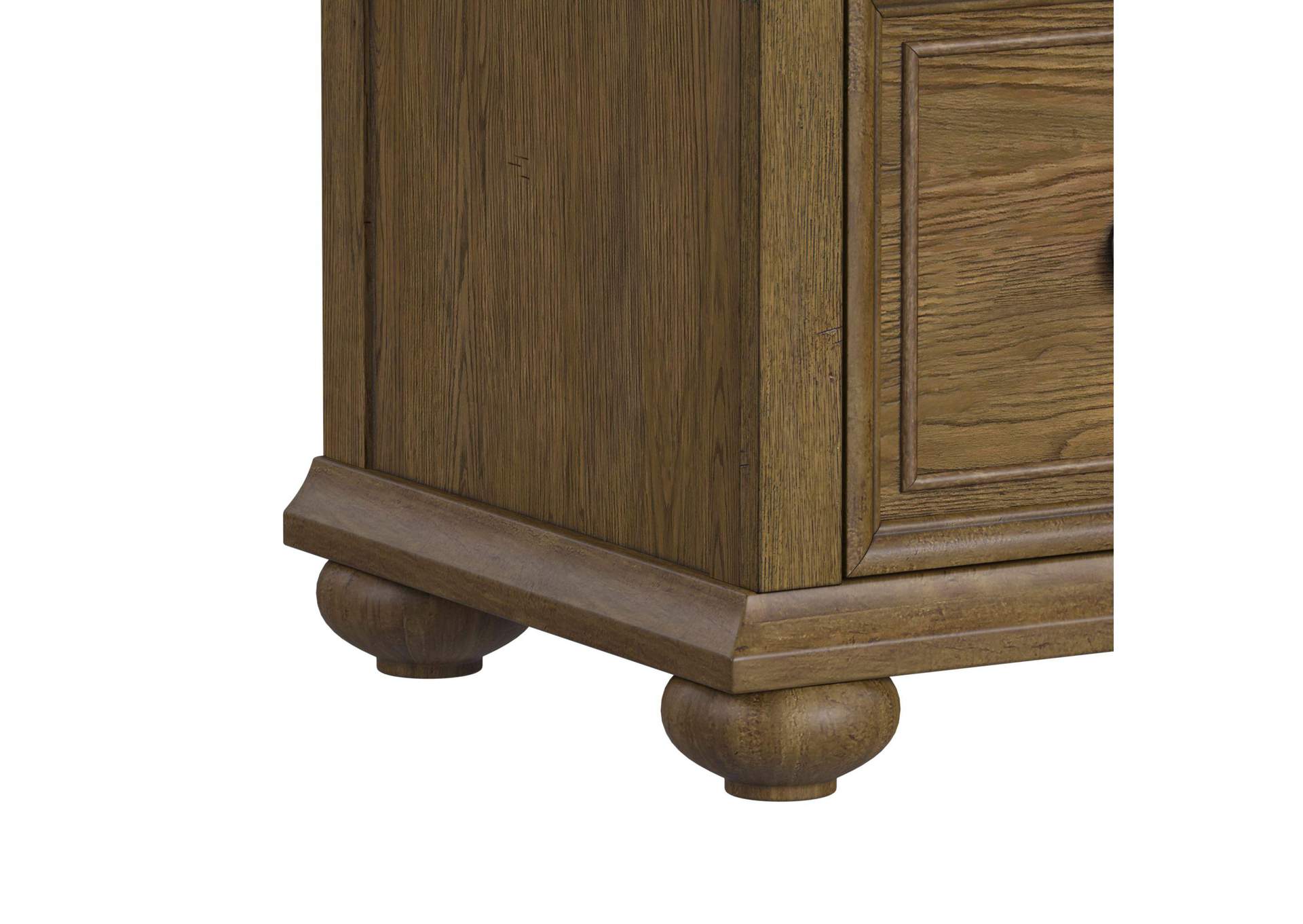 Heritage Home Nightstand With Usbc In Oak Brown image 5