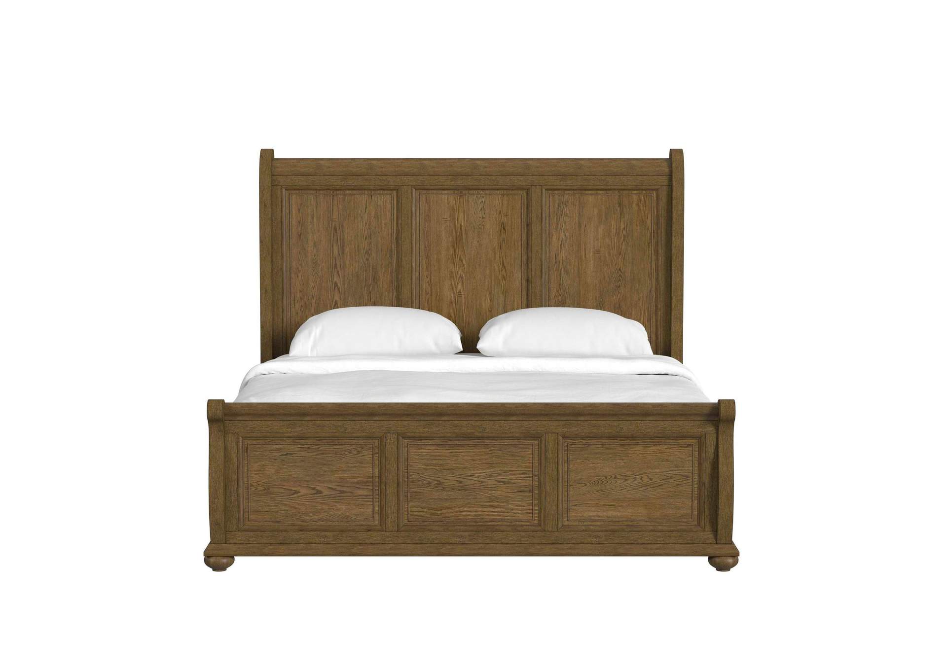 Heritage Home King Sleigh Bed In Oak Brown image 7