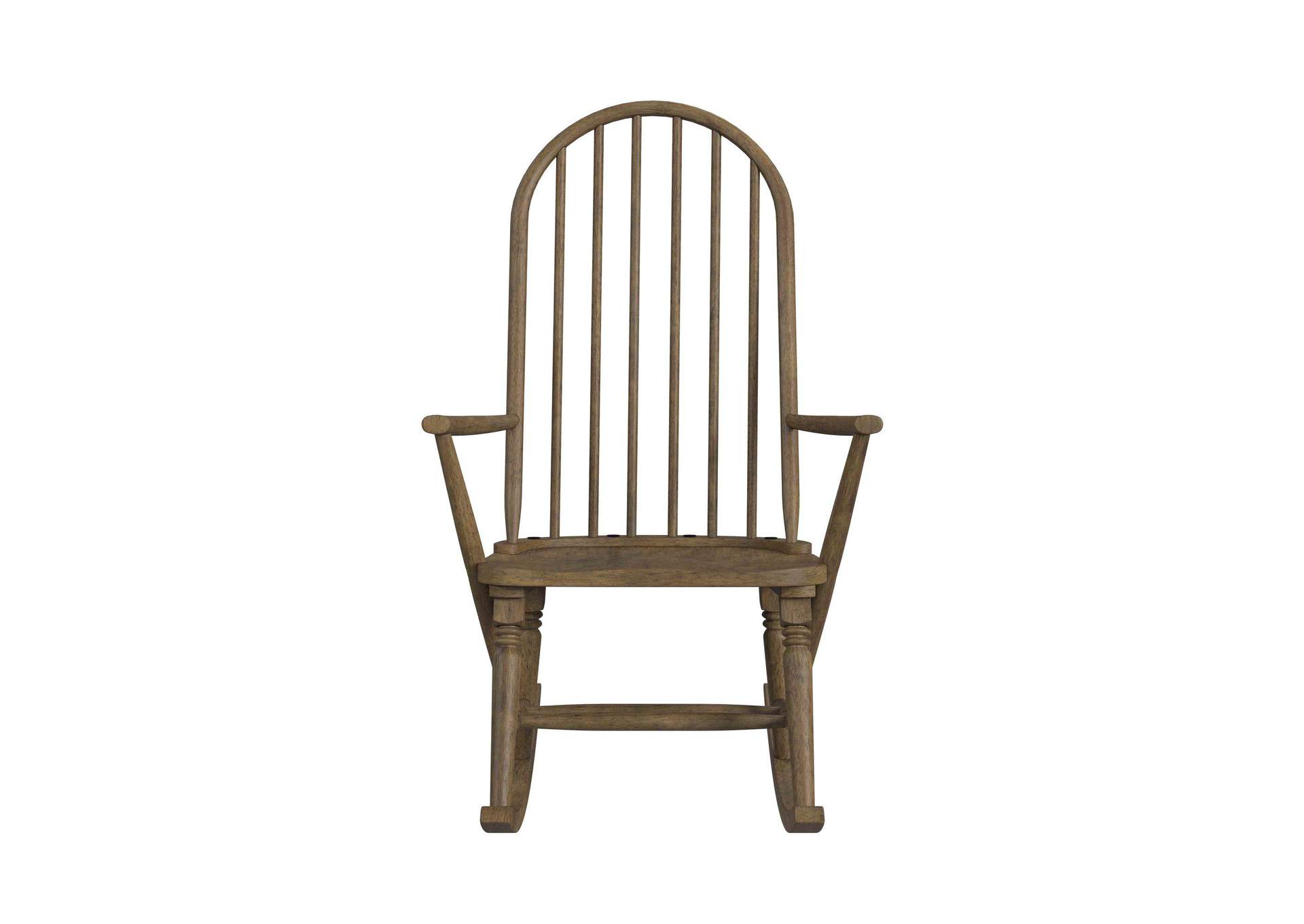 Heritage Home Rocking Chair In Oak Brown image 7