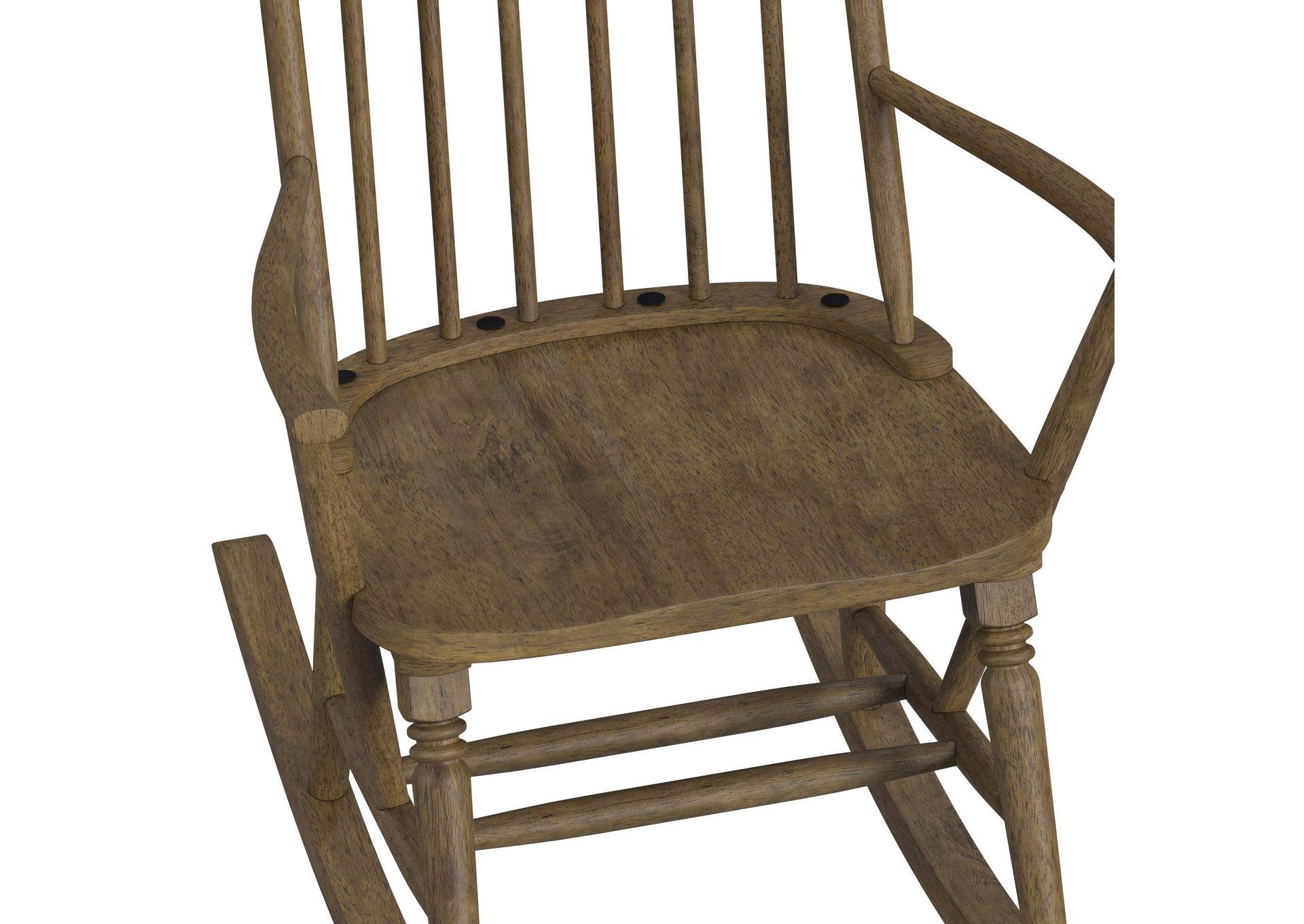 Heritage Home Rocking Chair In Oak Brown image 4