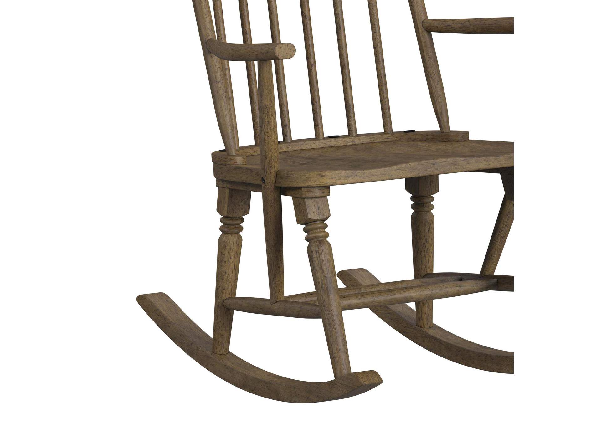 Heritage Home Rocking Chair In Oak Brown image 5