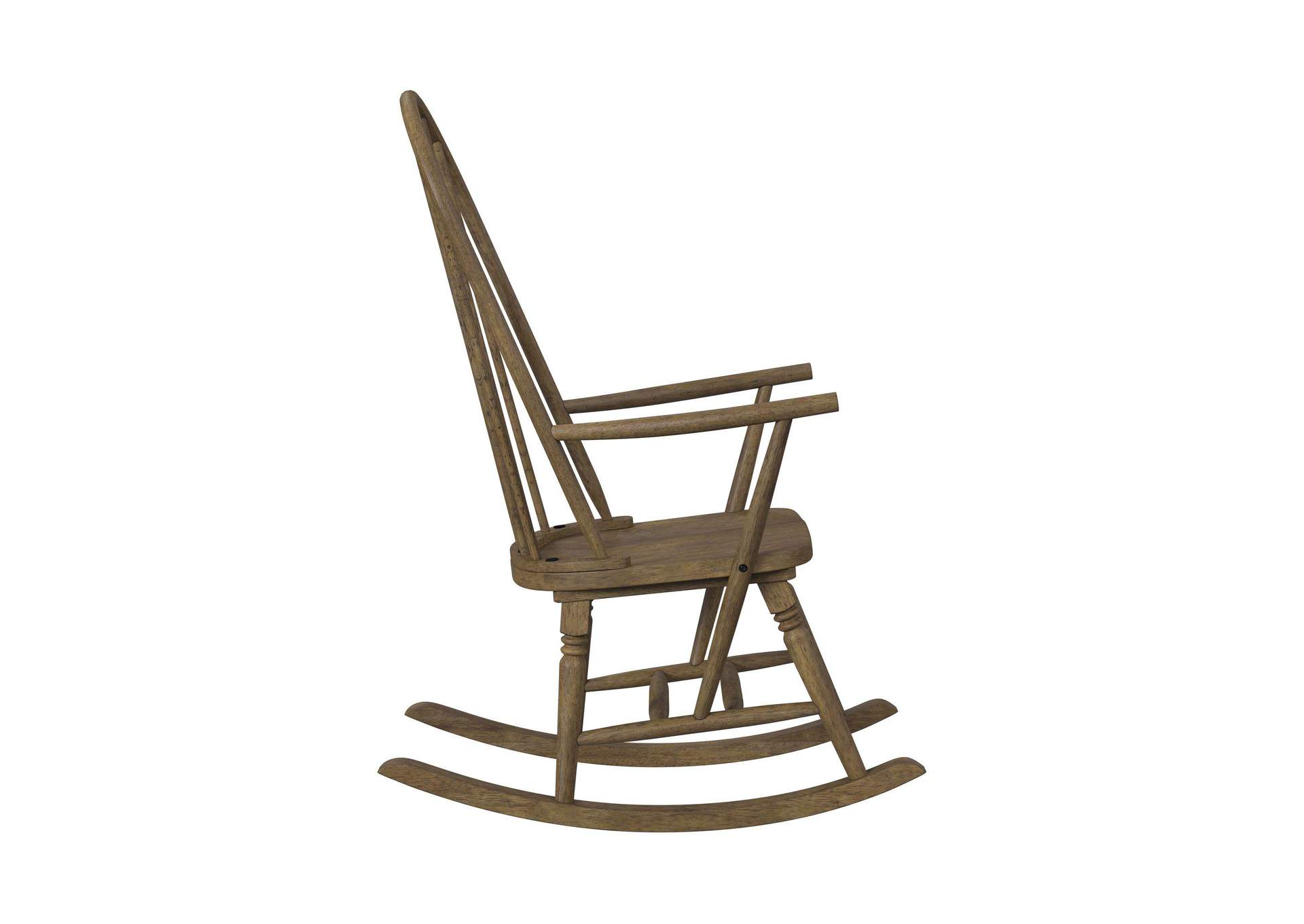 Heritage Home Rocking Chair In Oak Brown image 8