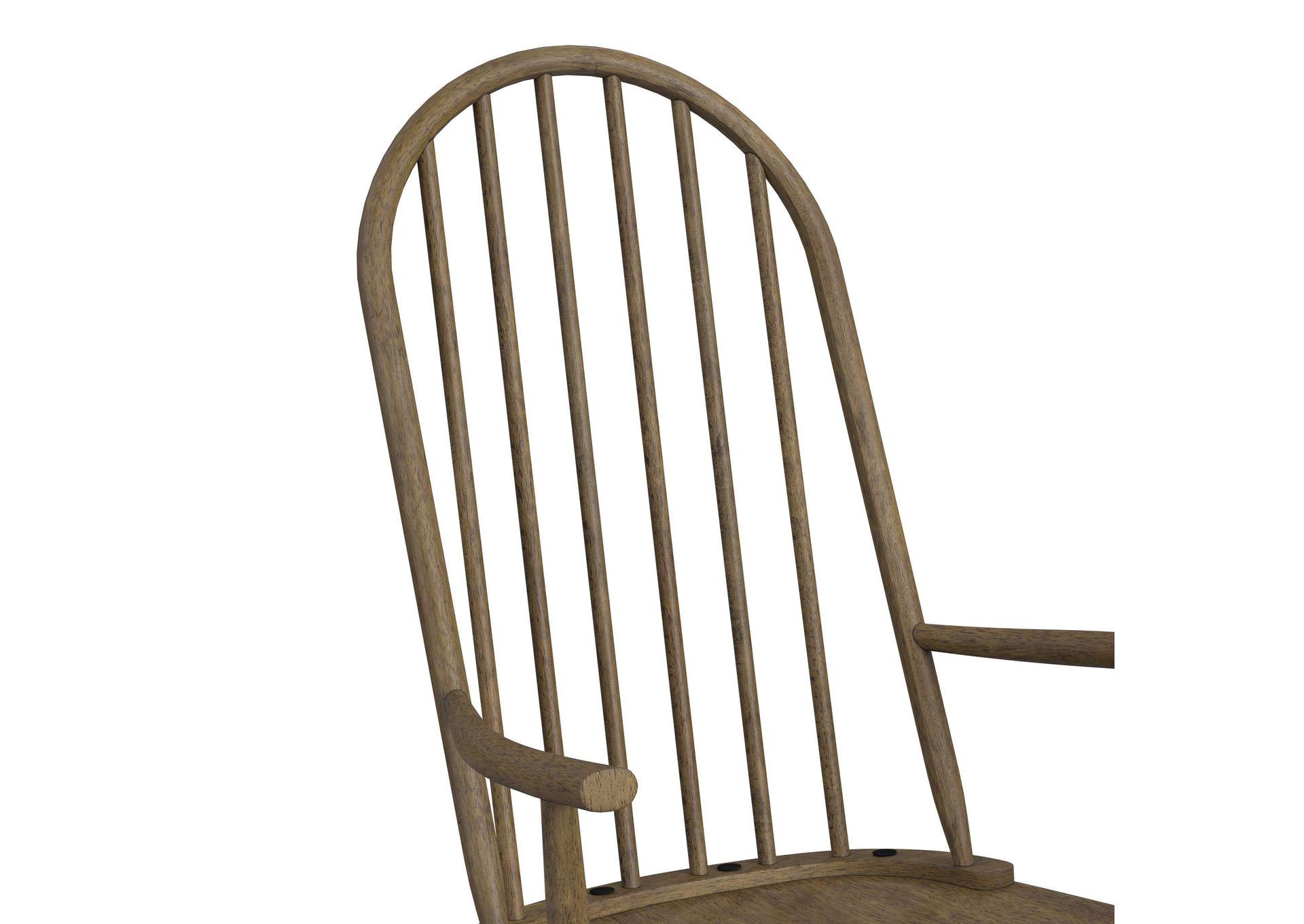 Heritage Home Rocking Chair In Oak Brown image 3