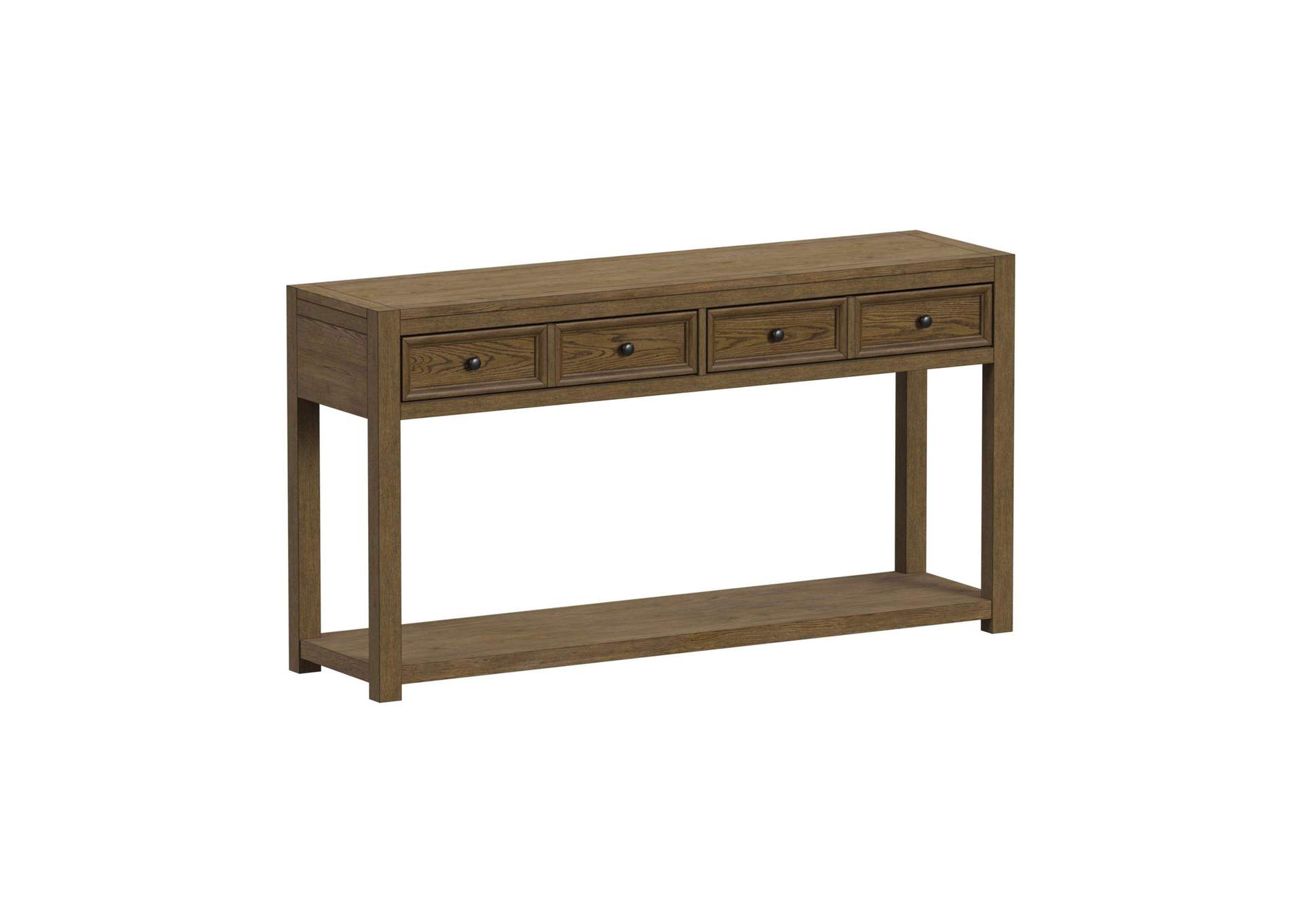 Heritage Home Sofa Table In Oak Brown image 6
