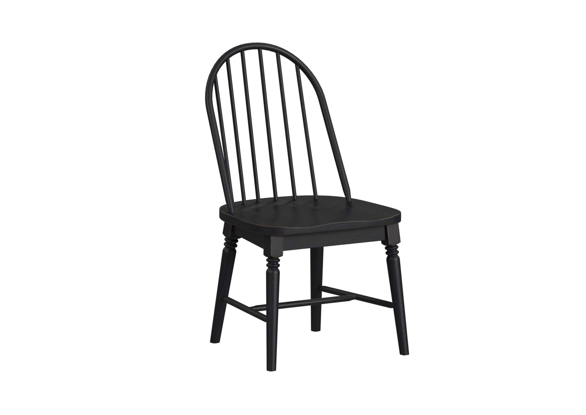 Heritage Home Windsor Side Chair In Black 2 Per Carton image 6