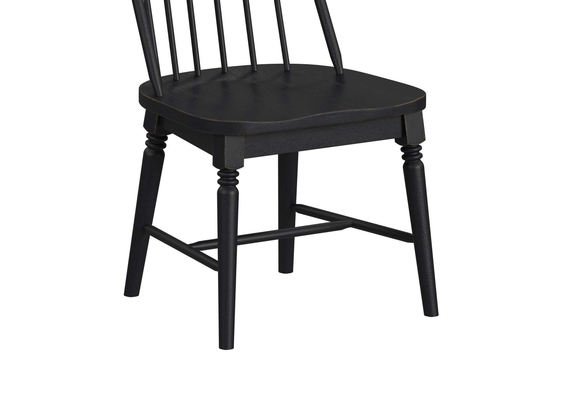 Heritage Home Windsor Side Chair In Black 2 Per Carton image 5