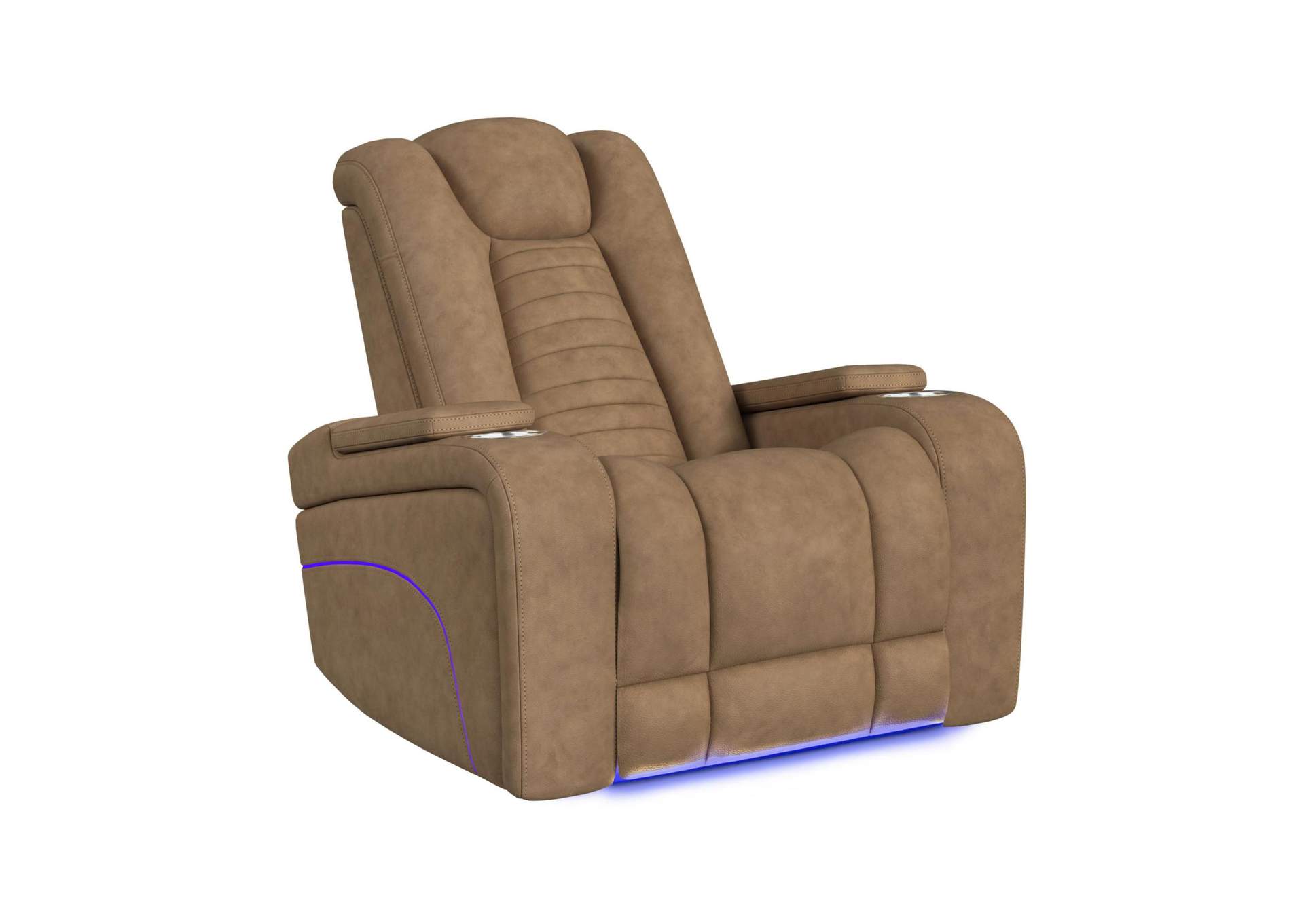 High Lander P3 Recliner With Led Bottom Arm In Simba Saddle image 3