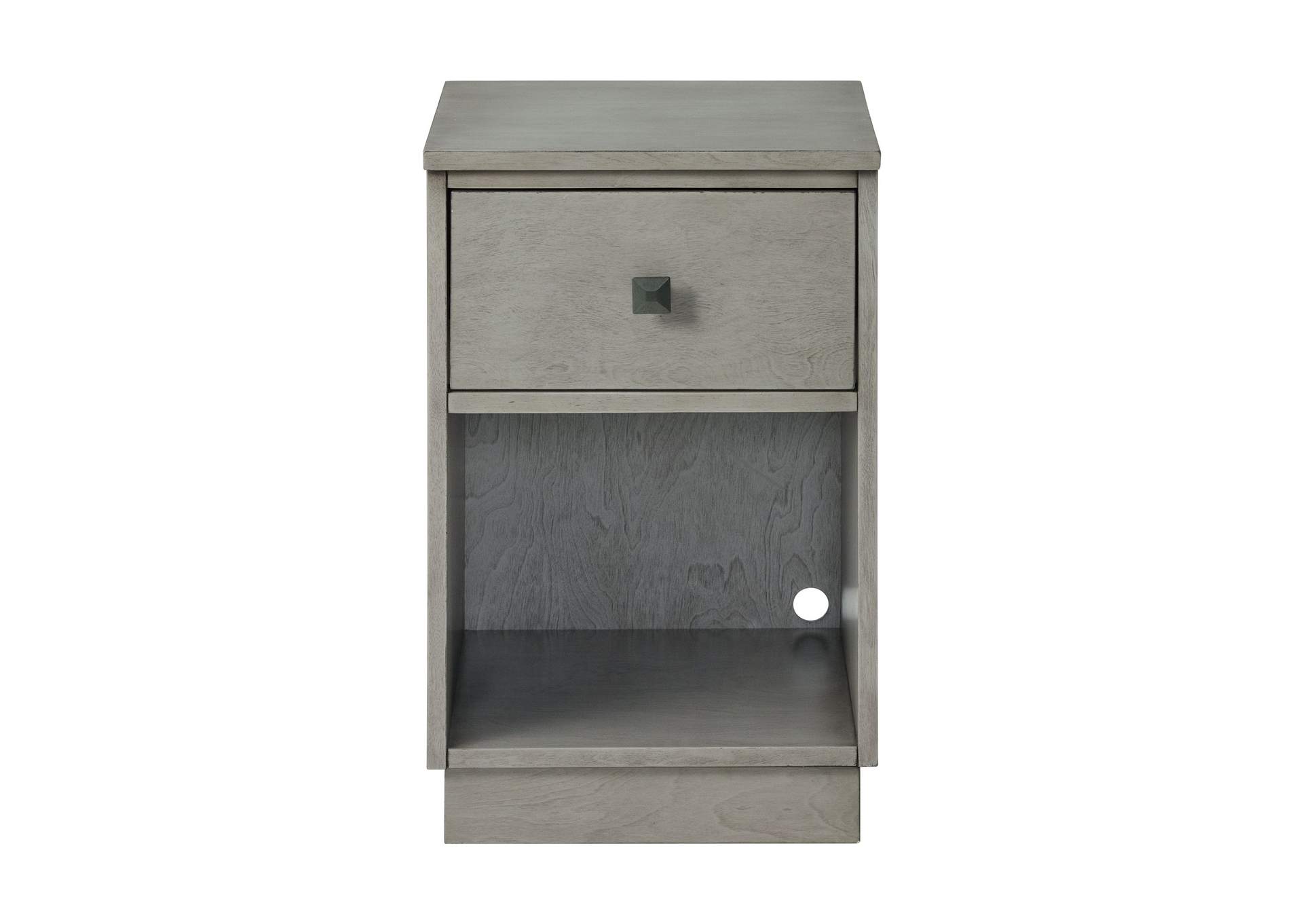 Holly Side Table With Power Port USB In Grey 3A