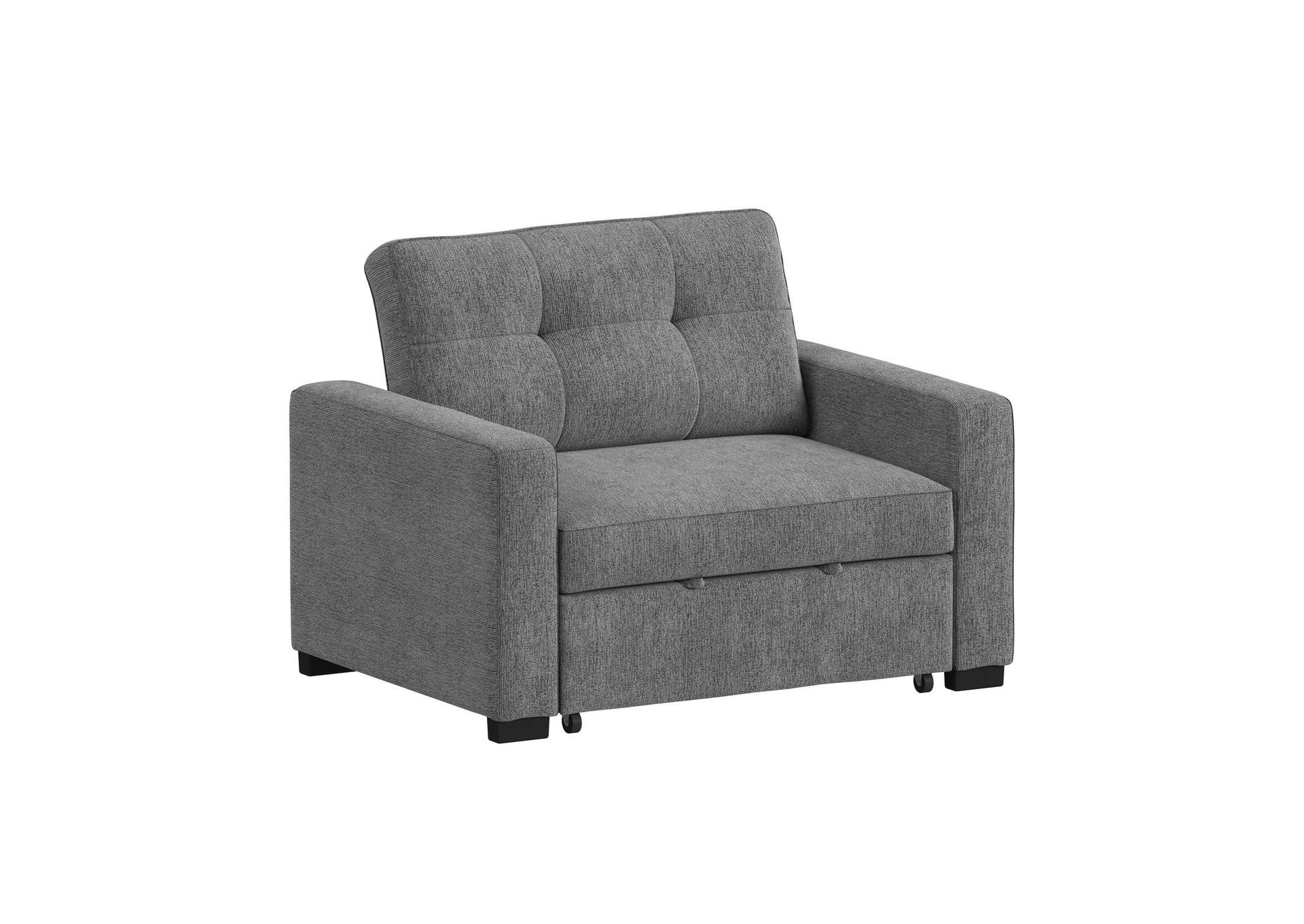 Homer Klicklak Chair With Pull Out Bed In Clementine Grey image 6