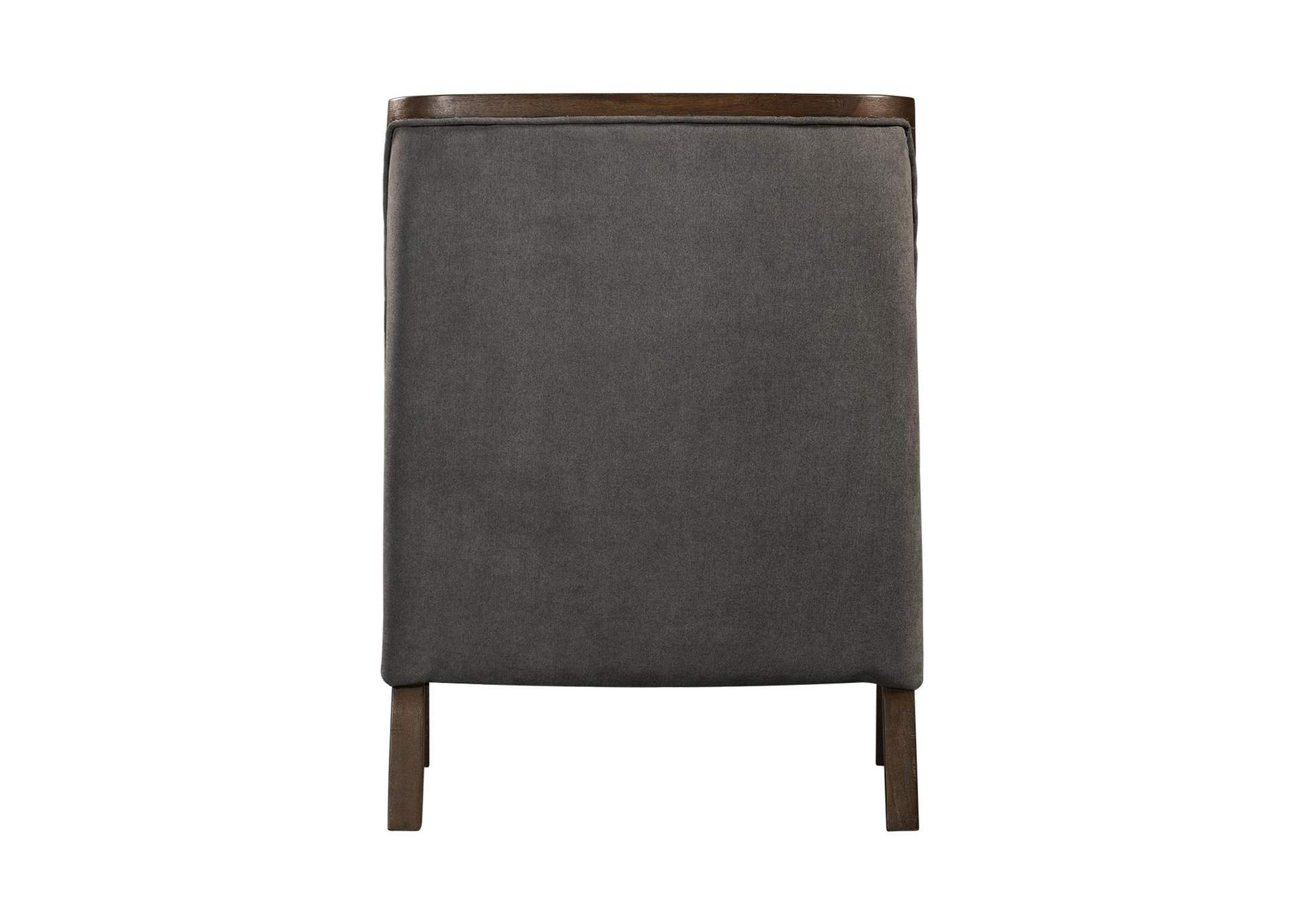 Hopkins Chair With Brown Arm Columbia Charcoal image 13