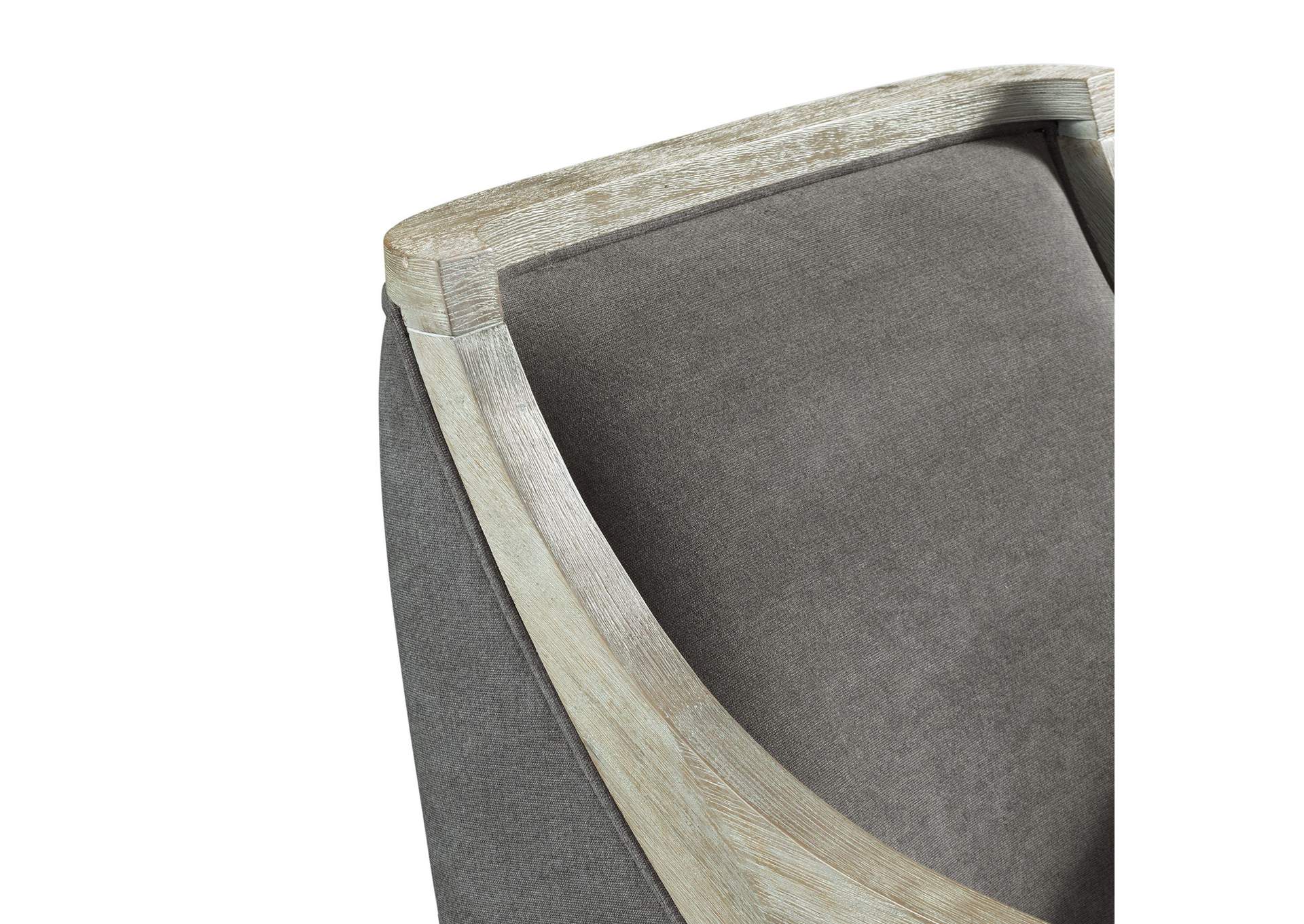 Hopkins Chair With White Wash Arm Columbia Charcoal image 5