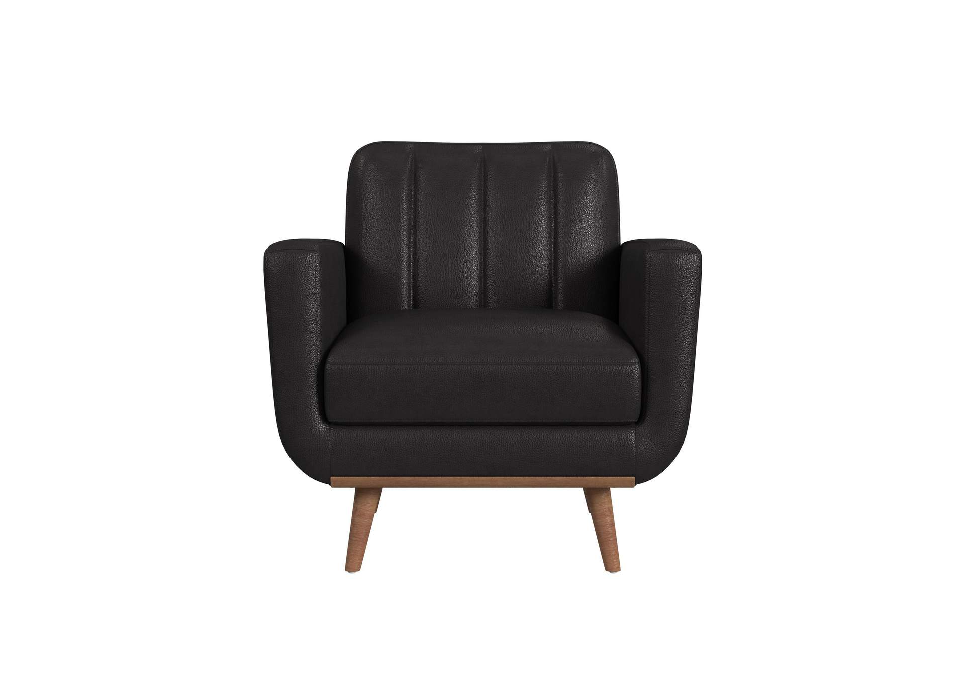 Horizon Chair With Wood Front In Pebble Dark Grey image 4
