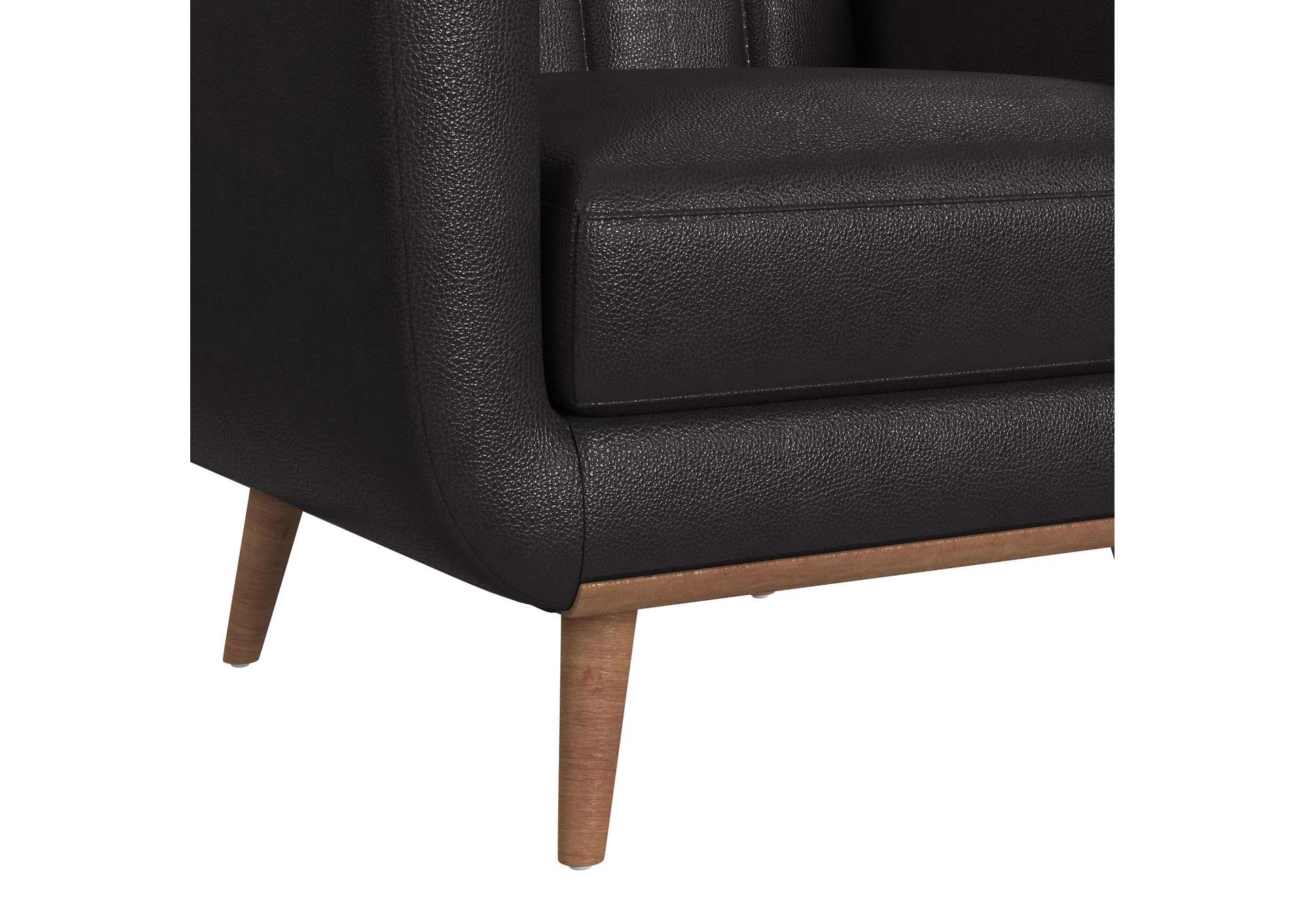 Horizon 3 Piece Living Room Set In Pebble Dark Grey - Sofa Loveseat Chair image 12