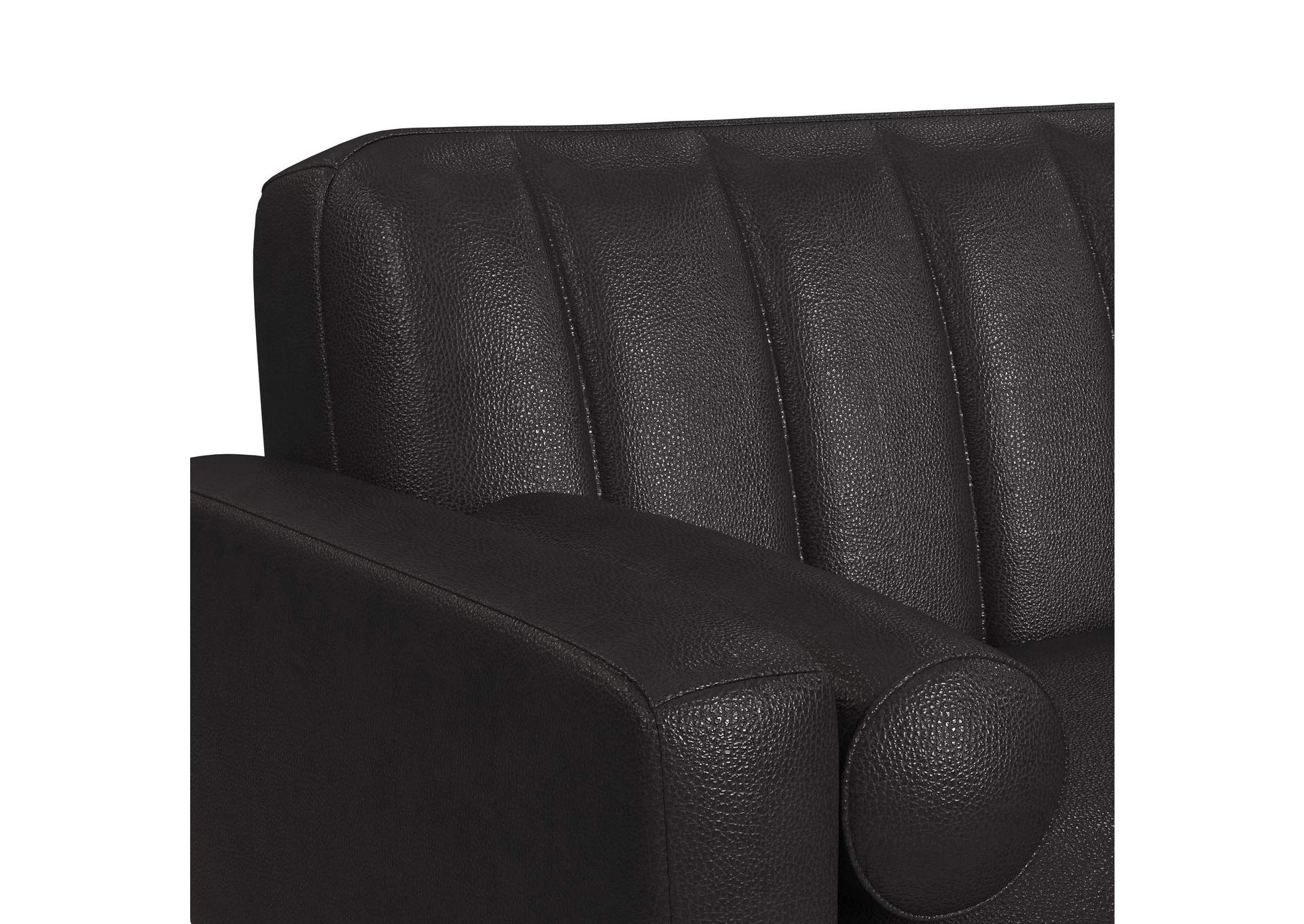 Horizon 3 Piece Living Room Set In Pebble Dark Grey - Sofa Loveseat Chair image 7
