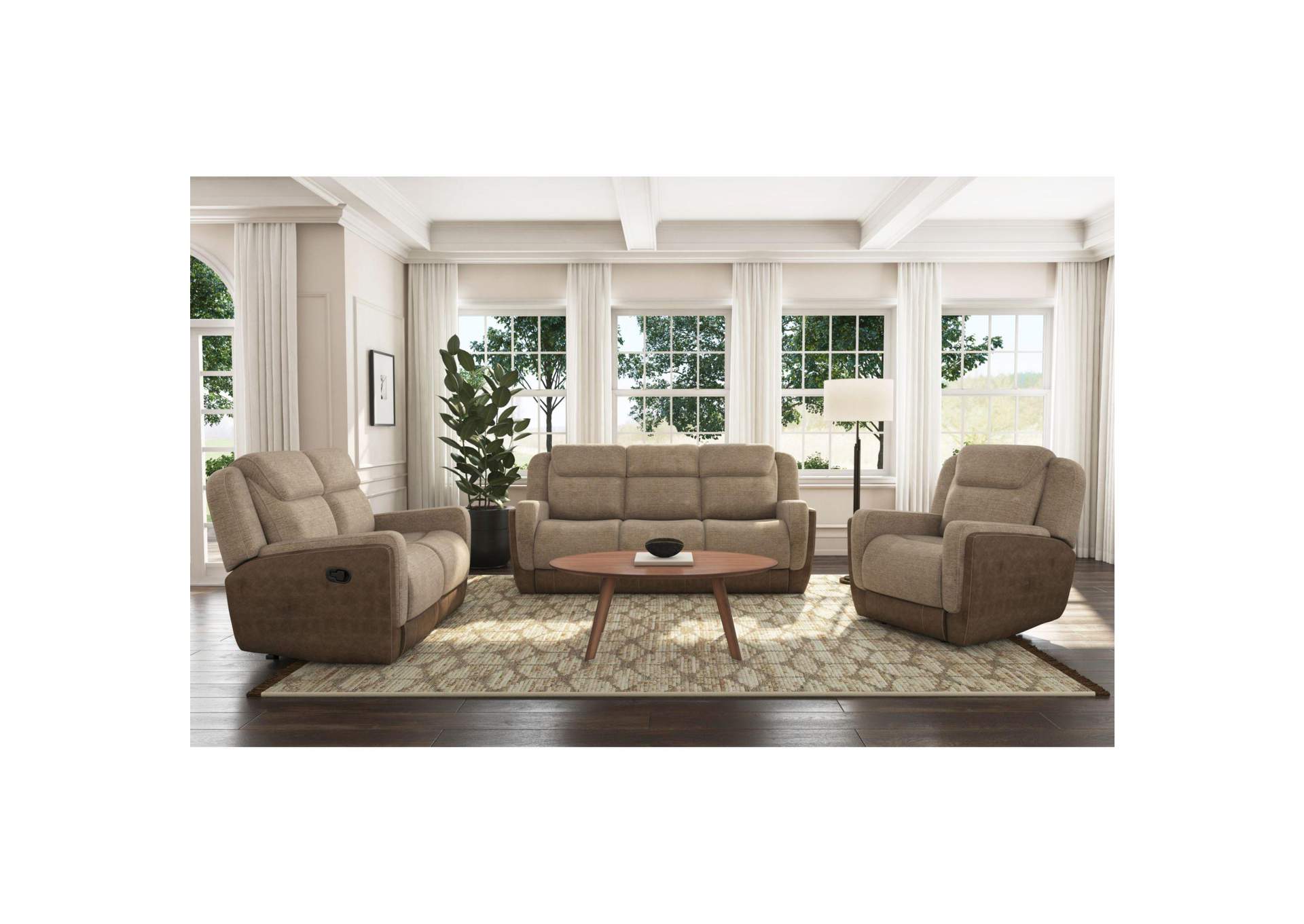 Hornet Motion Loveseat In Rancho Beige image 1