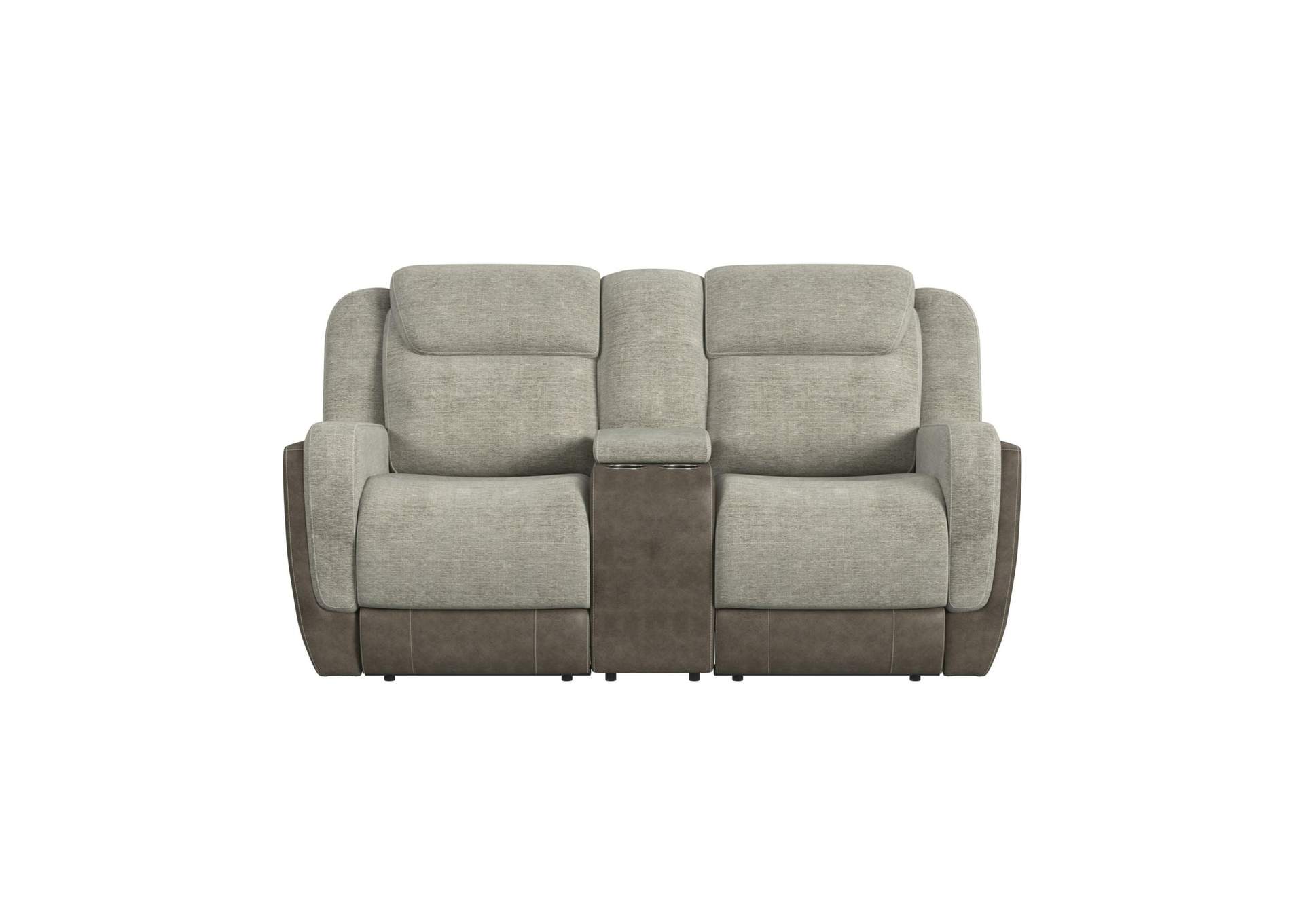 Hornet Motion Loveseat With Console In Rancho Taupe image 4